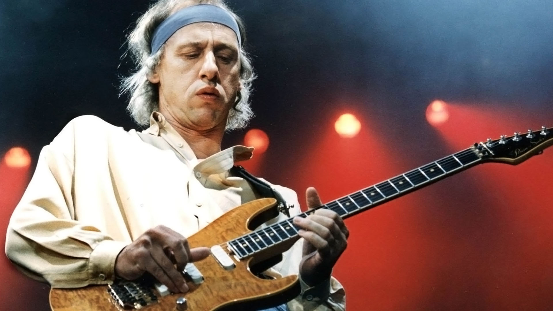 Dire Straits music, musician on stage, guitarist performance, 1920x1080 Full HD Desktop