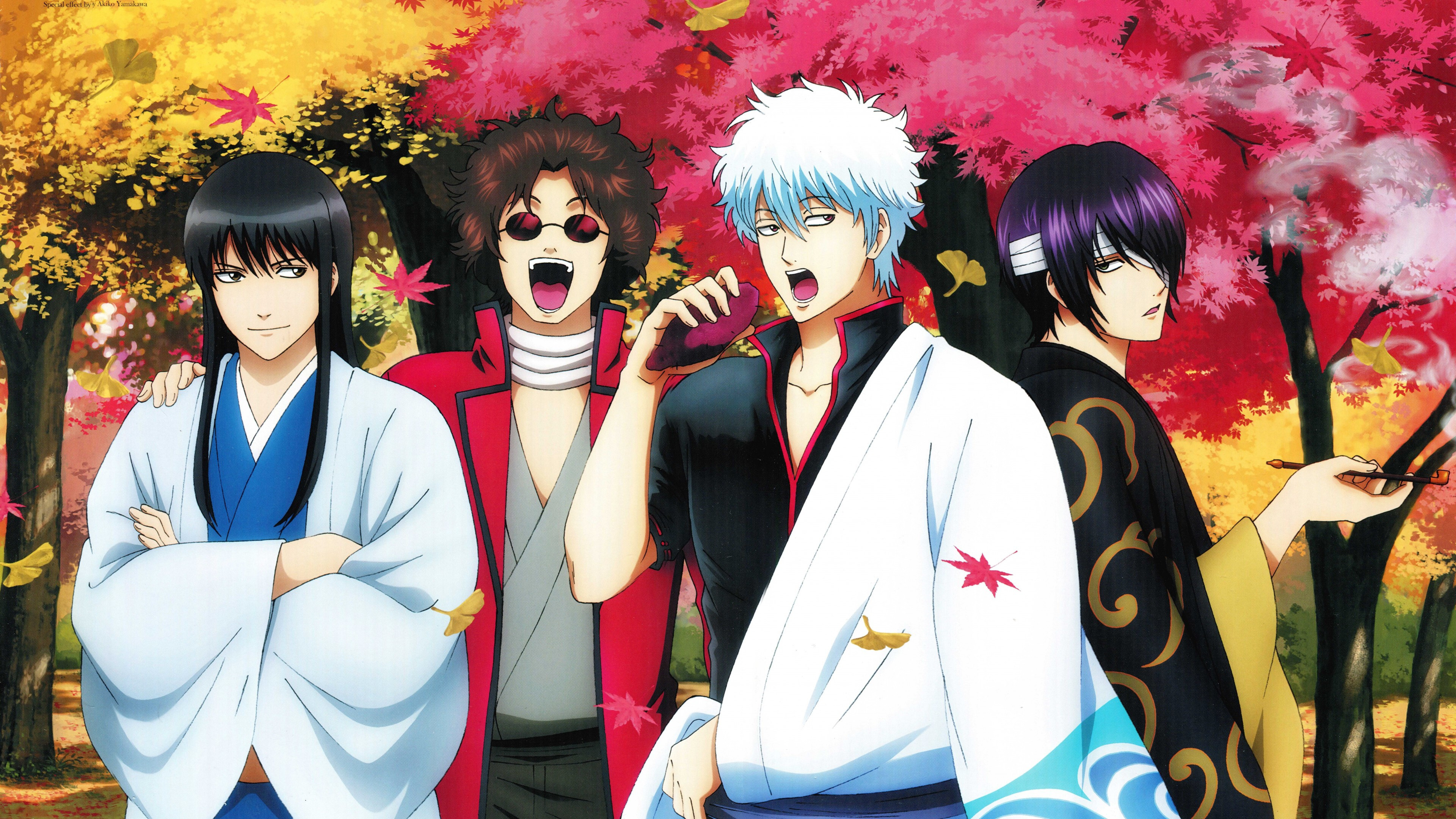 Gintama, UHD TV wallpapers, HD backgrounds, Sakata Gintoki, 3840x2160 4K Desktop