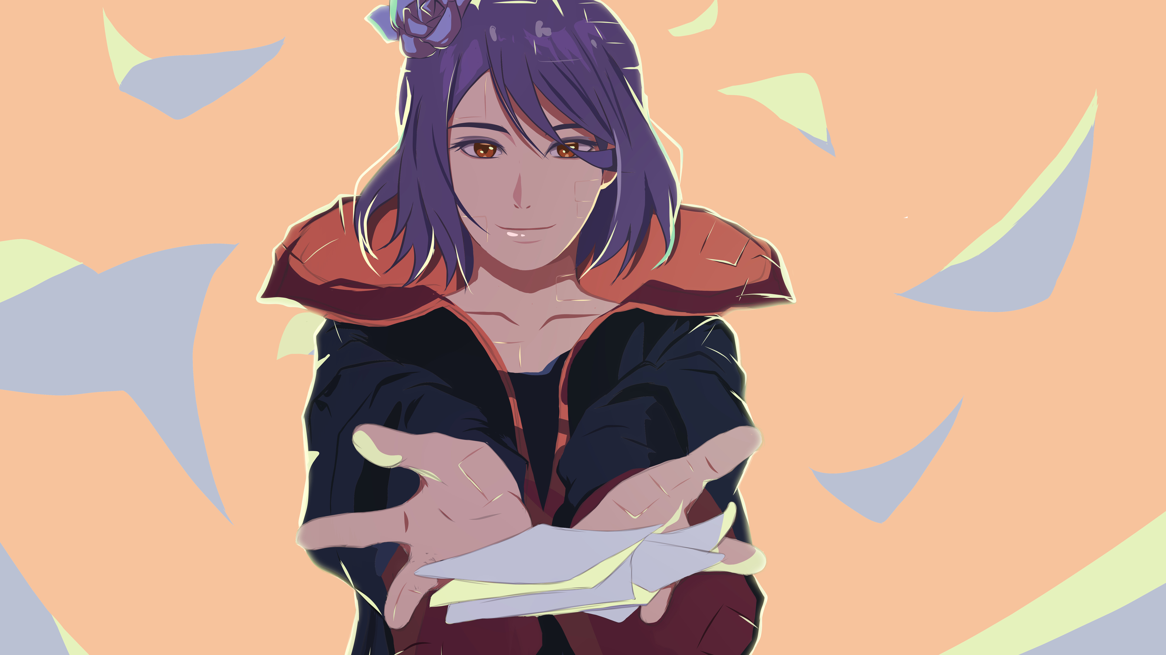 Konan (Naruto), Konan fan art, Naruto shippuden anime, Naruto character, 3840x2160 4K Desktop