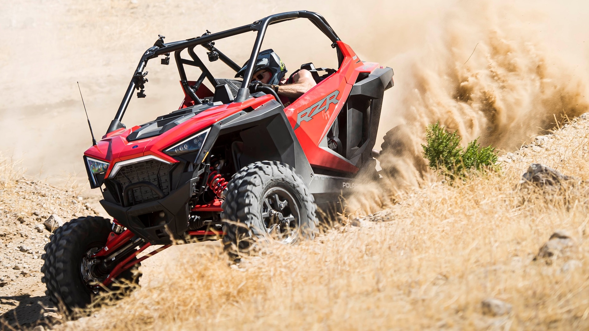 Polaris RZR, Desert shootout, Jeep Gladiator rivalry, Off-road action, 1920x1080 Full HD Desktop