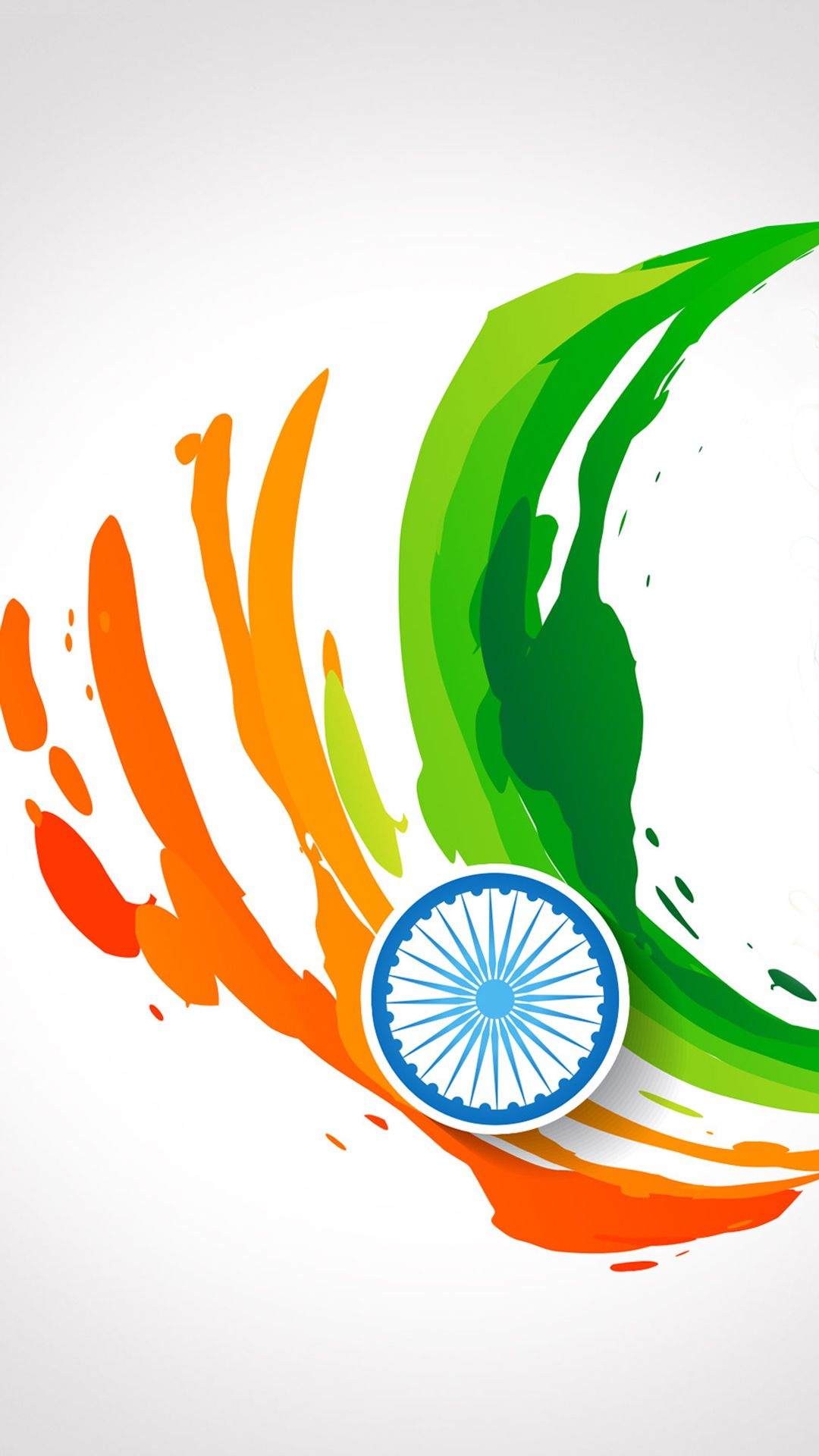 Abstract, Flag of India Wallpaper, 1080x1920 Full HD Phone