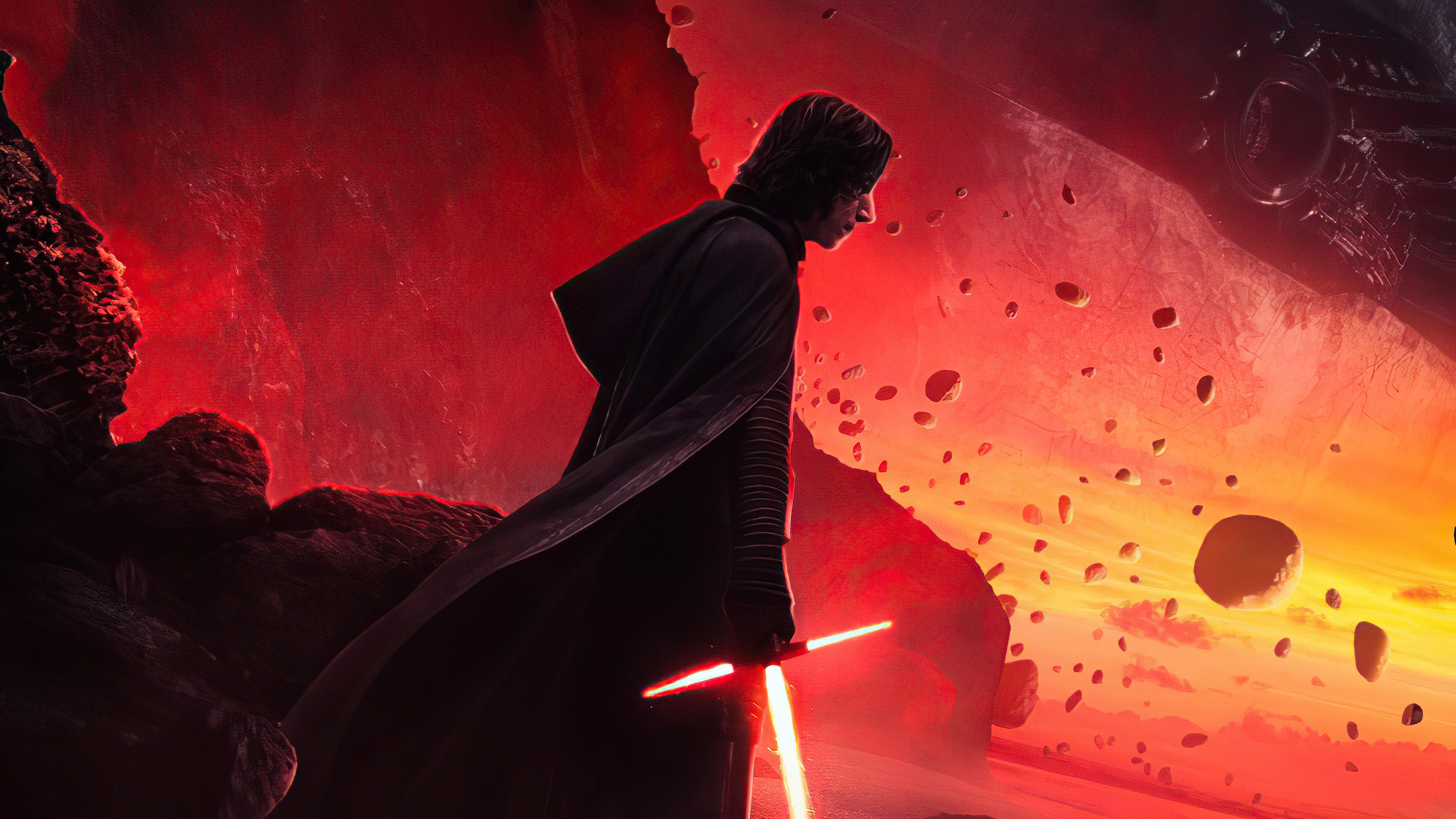 Kylo Ren, Star Wars, Lightsaber, Wallpaper, 3840x2160 4K Desktop