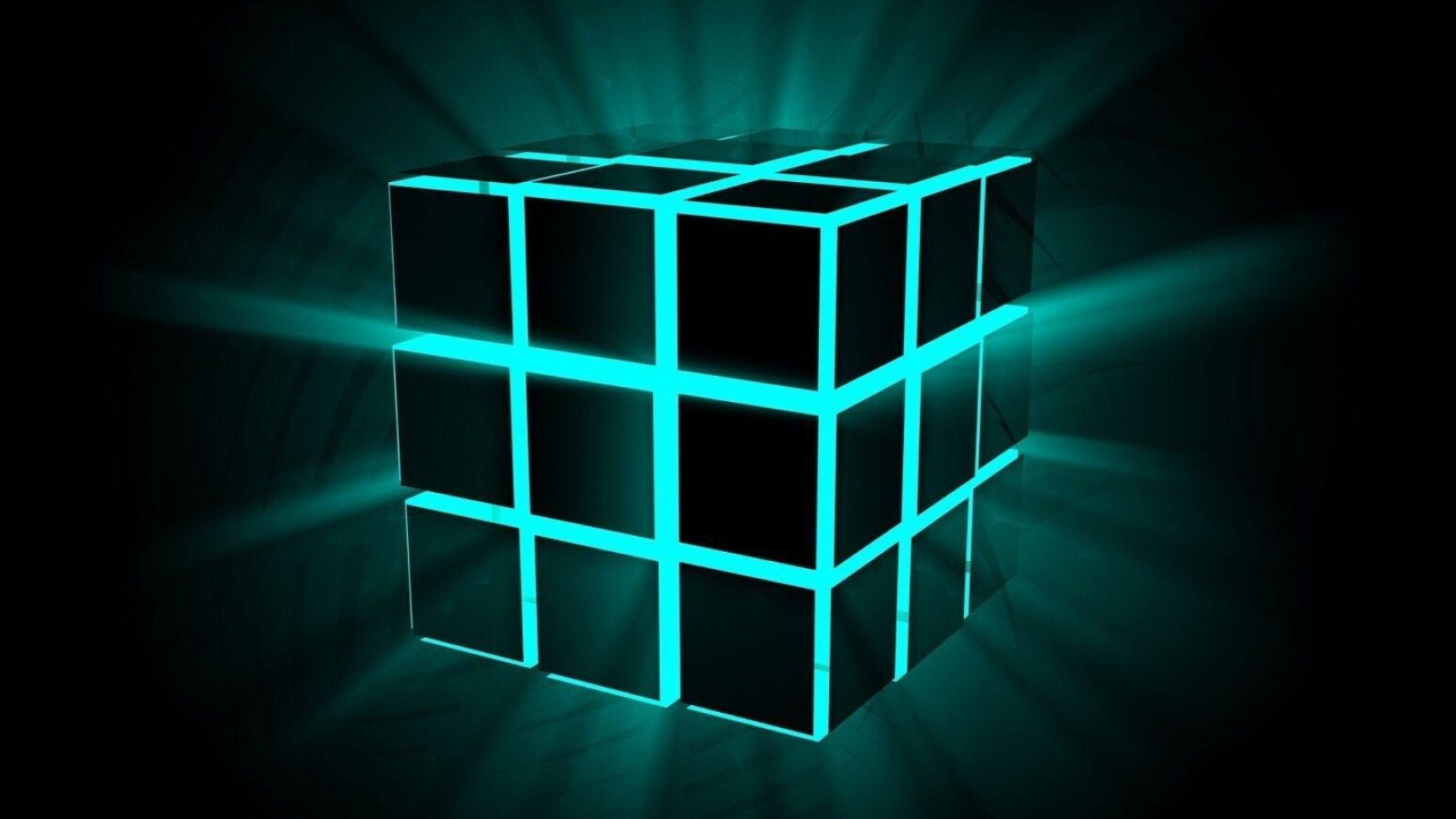 Cube, Glow in the Dark Wallpaper, 1920x1080 Full HD Desktop