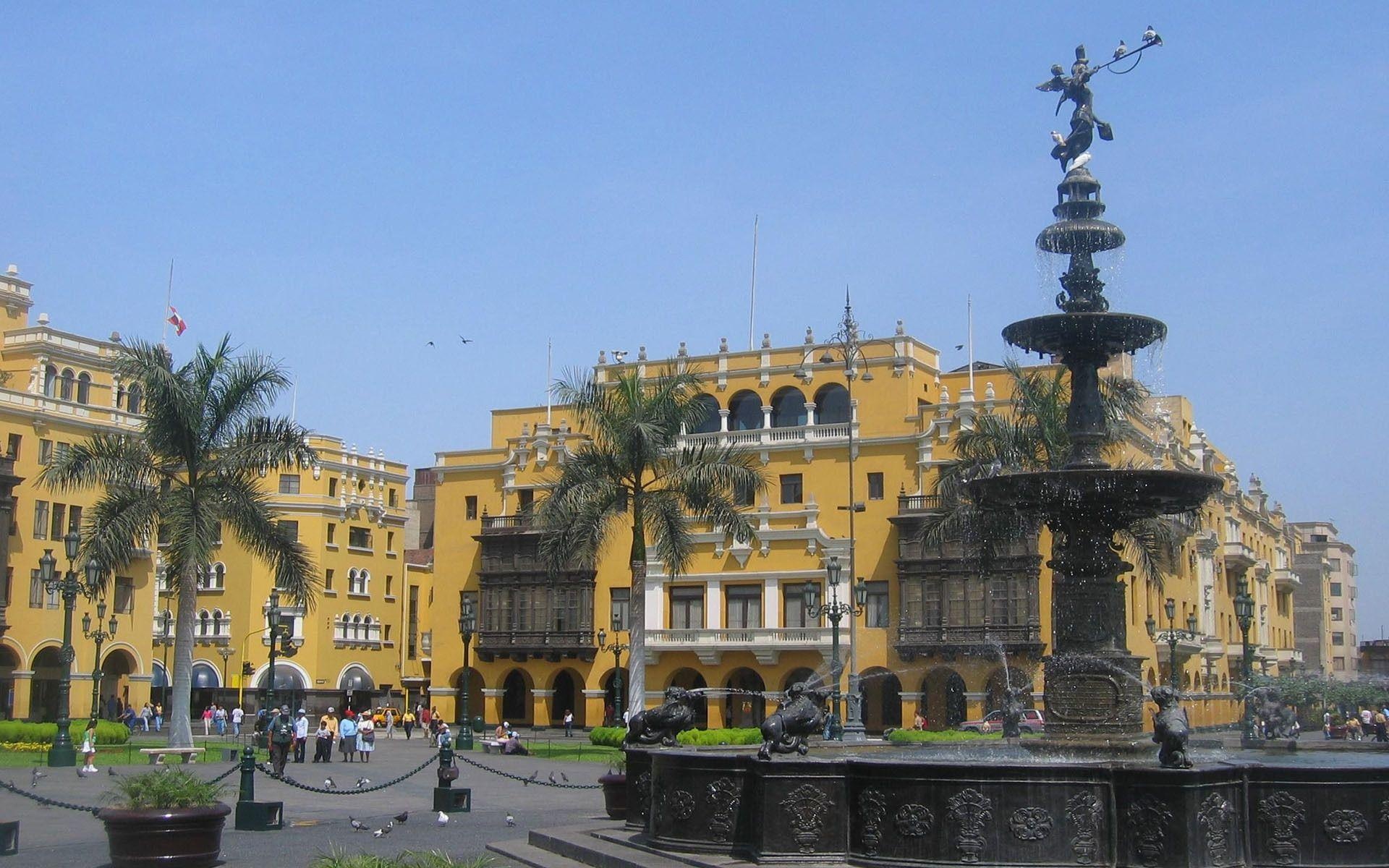 Plaza Mayor de Lima, Peru Wallpaper, 1920x1200 HD Desktop