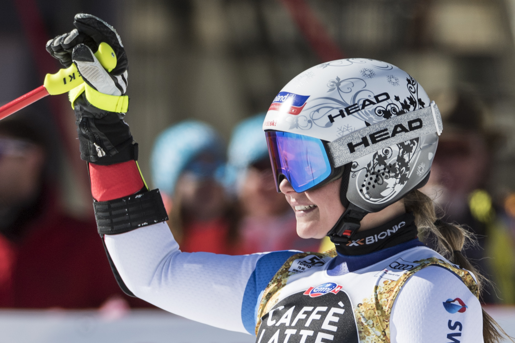 Corinne Suter, Fourth starter, Super G, Telebasel, 2020x1350 HD Desktop