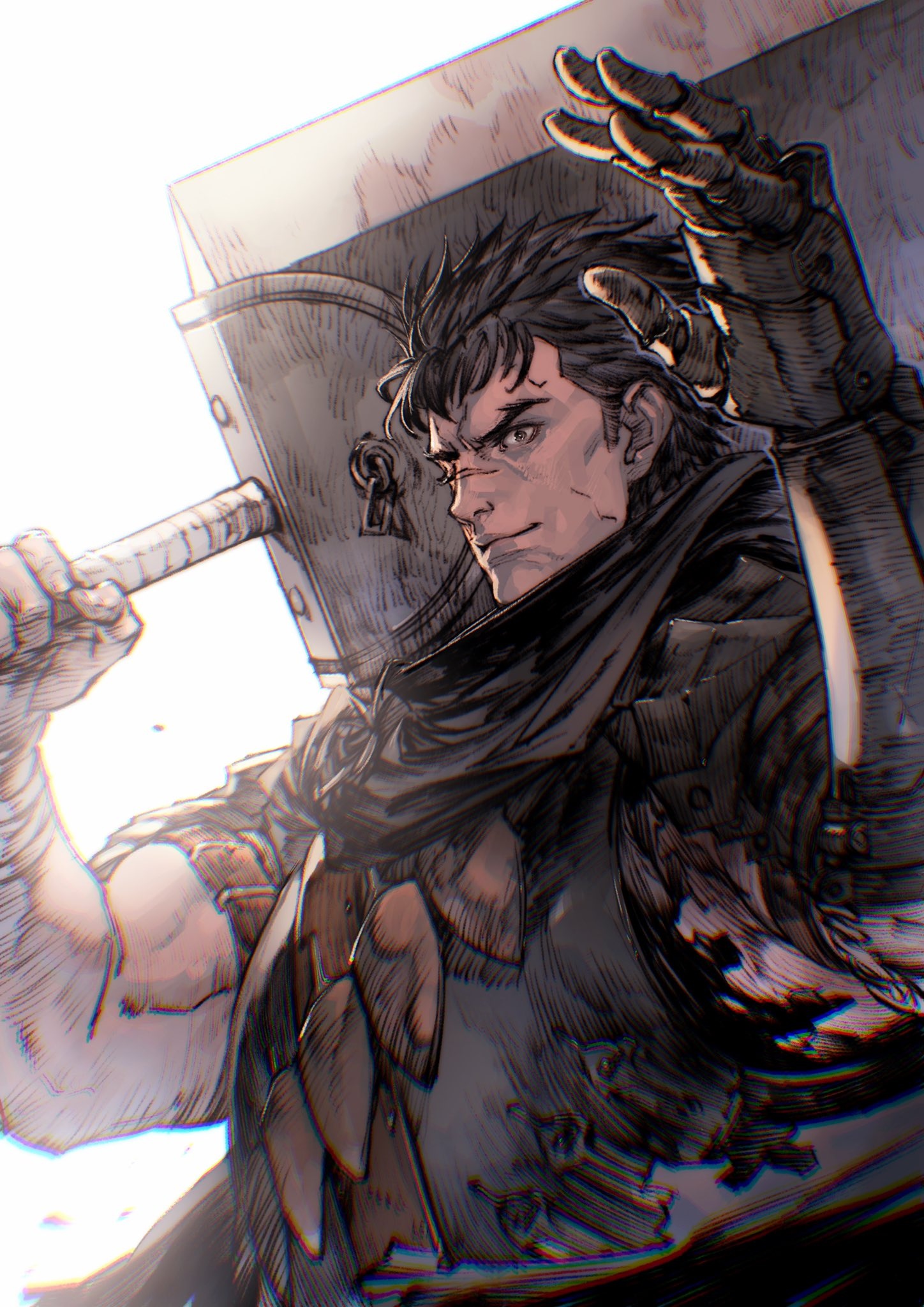 Berserk (Anime), Guts in armor, The Anime/Manga wallpaper, 1450x2050 HD Phone