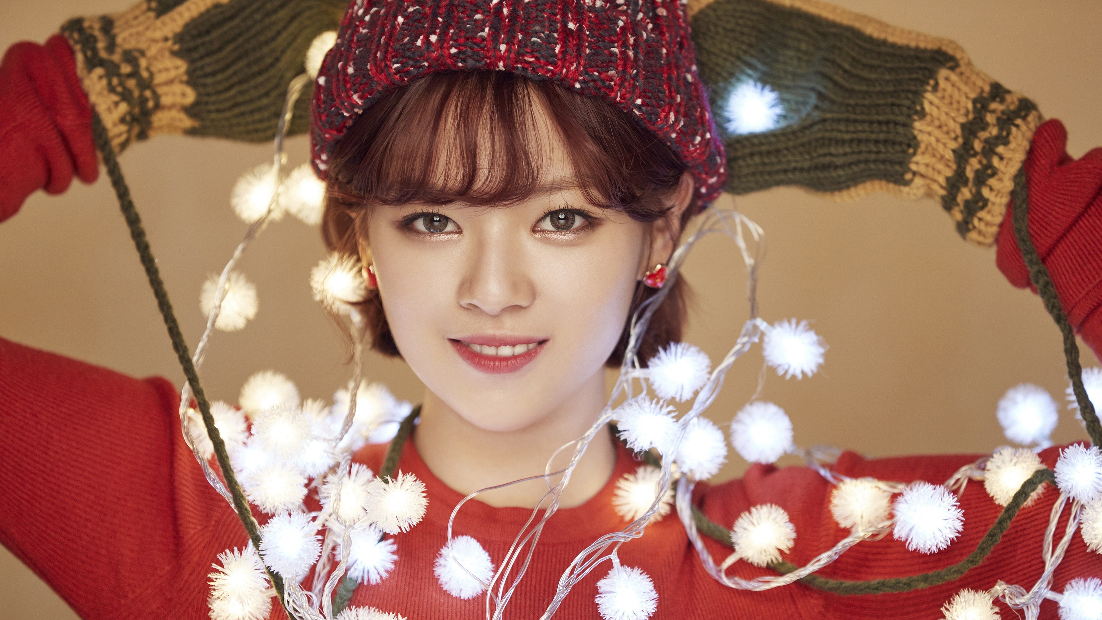 Merry and Happy, Jeongyeon (TWICE) Wallpaper, 3840x2160 4K Desktop