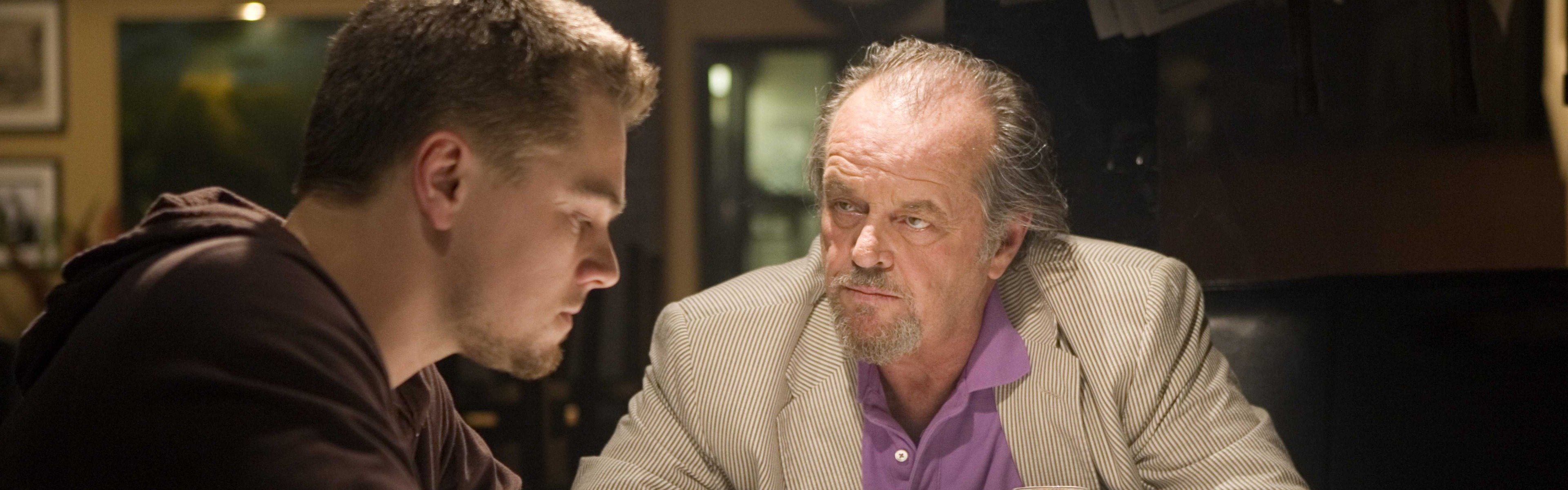 The Departed, Crime thriller, Leonardo DiCaprio, Gripping wallpaper, 3840x1200 Dual Screen Desktop