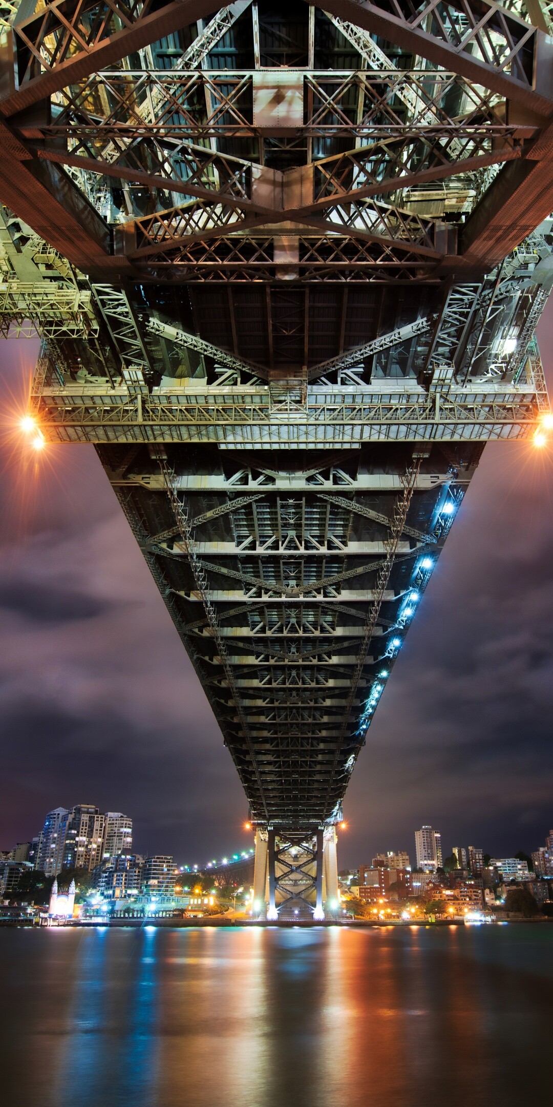 Sydney Harbour Bridge wallpaper, Cityscape beauty, Reflections, Captivating skyline, 1080x2160 HD Phone