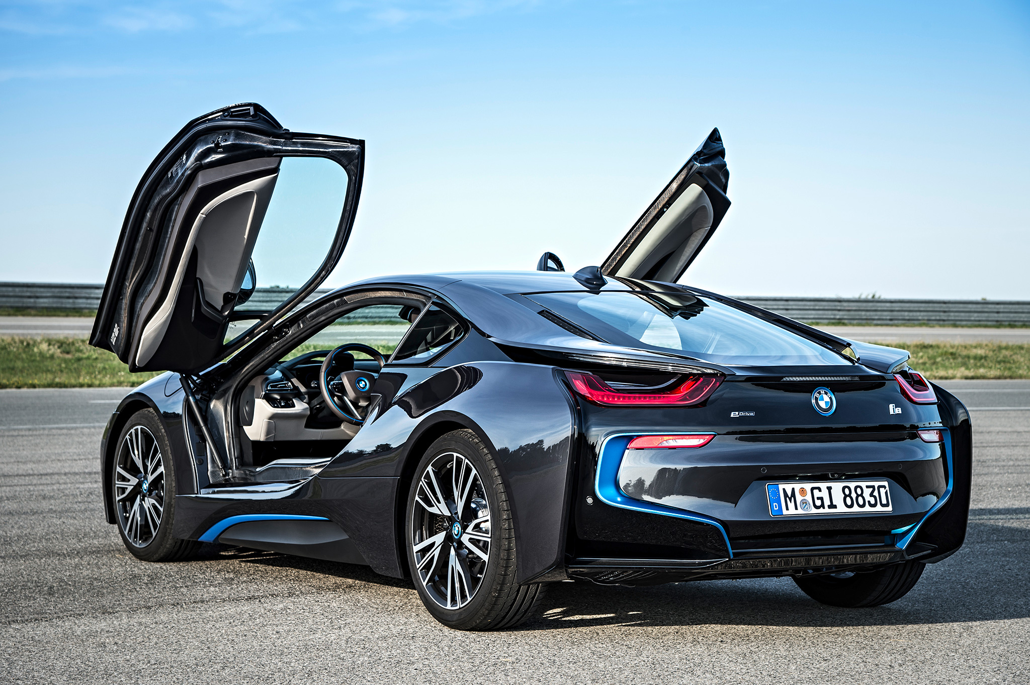 Doors Up Back View, BMW i8 Wallpaper, 2050x1370 HD Desktop