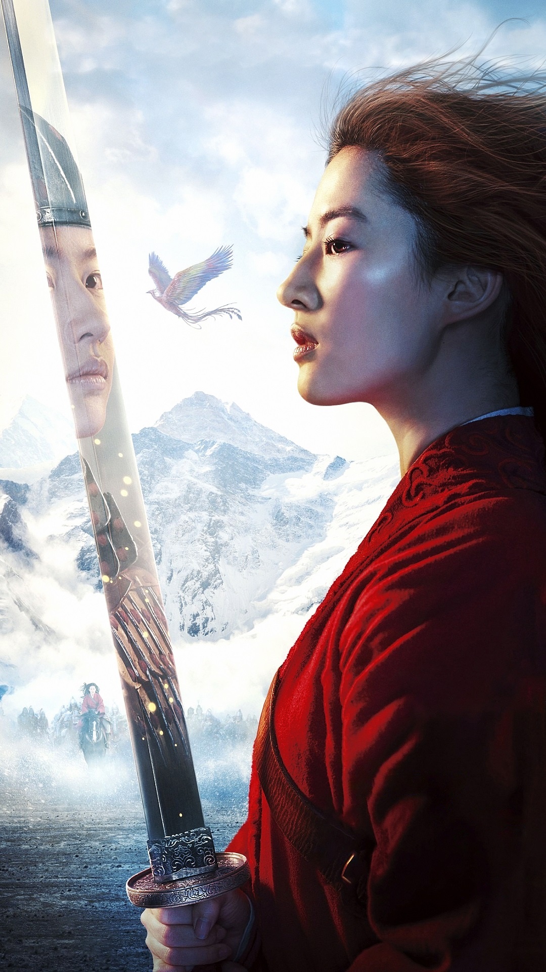 Mulan movie, Exciting action, Memorable characters, Adventurous spirit, 1080x1920 Full HD Phone