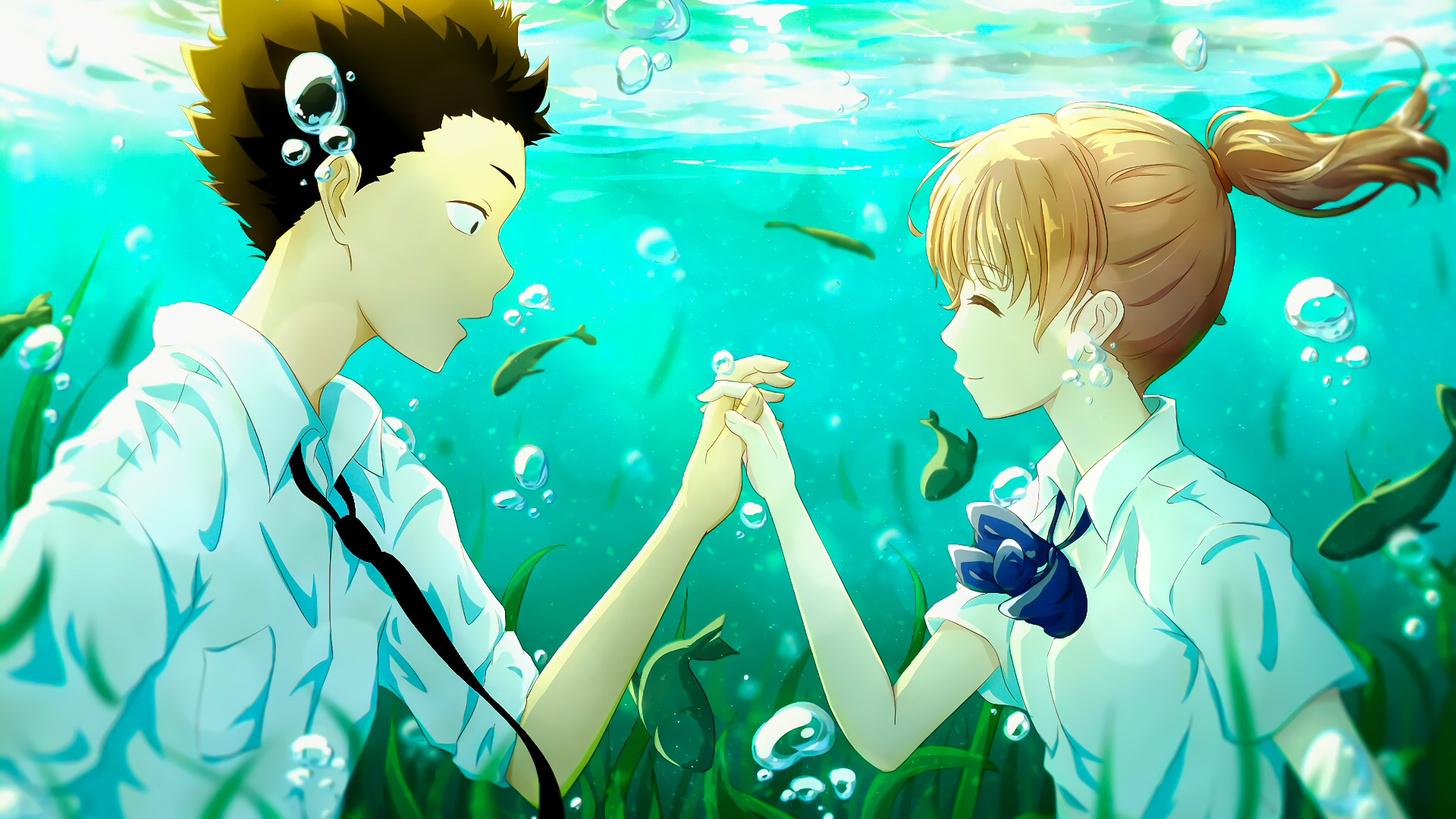 A Silent Voice, Movie fanart, Anime, 1920x1080 Full HD Desktop