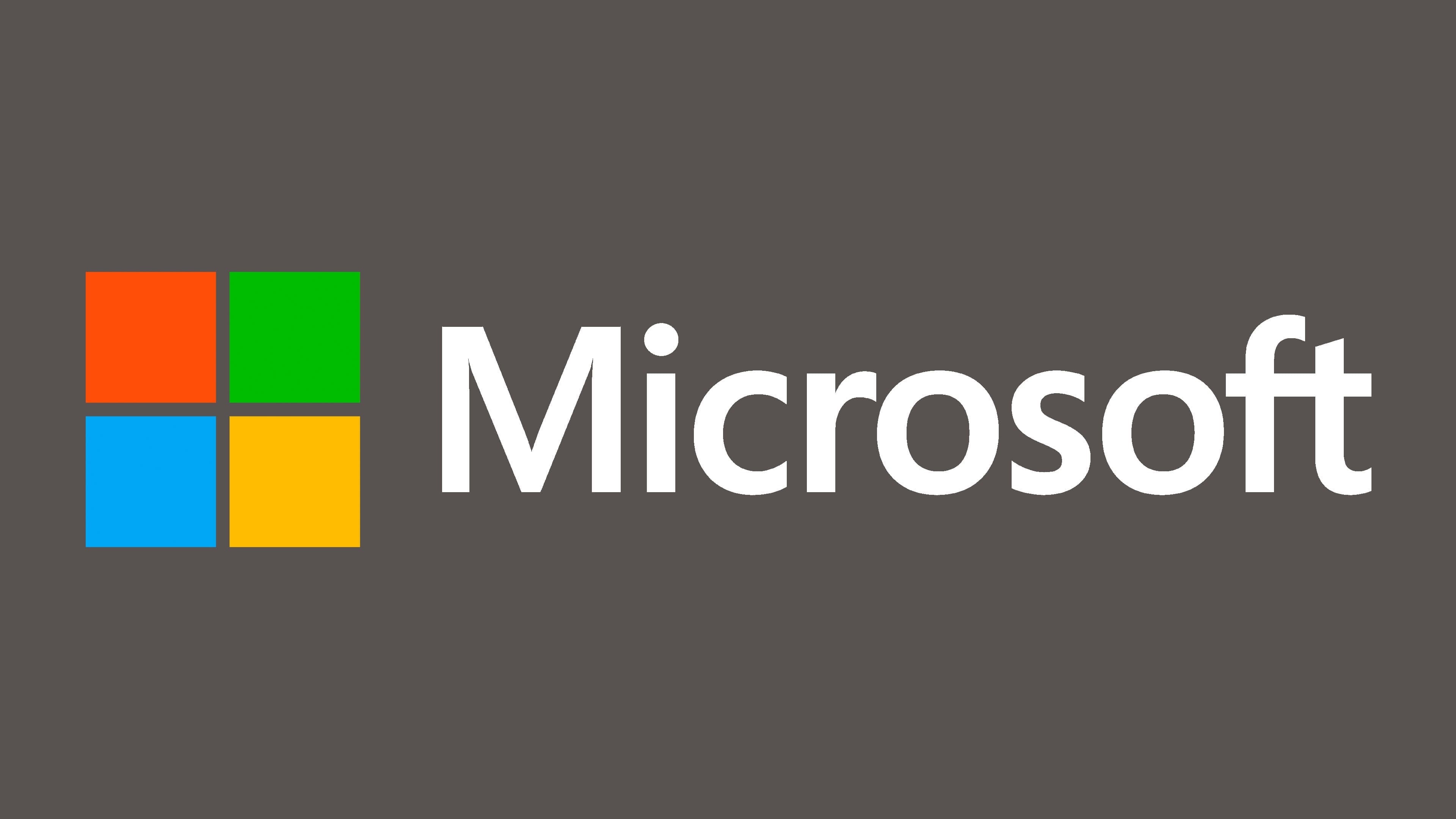 Microsoft logo, History, Symbol, 3840x2160 4K Desktop