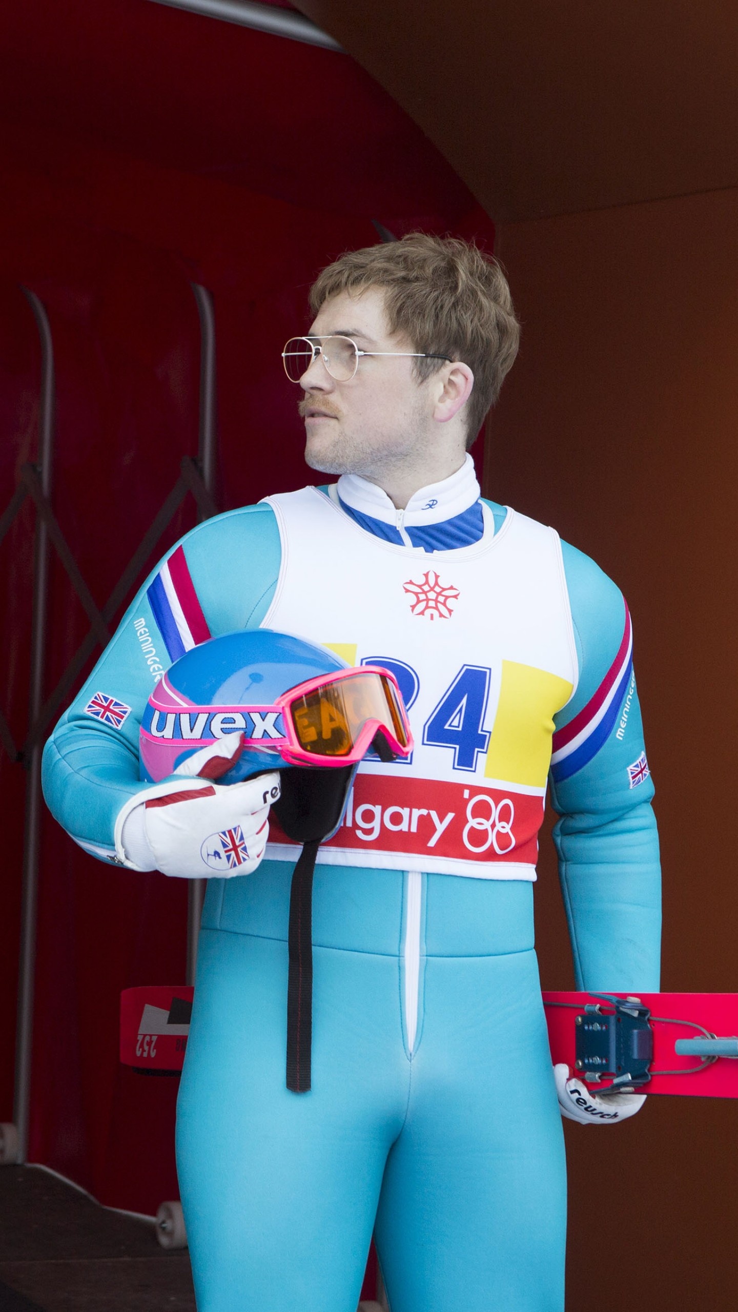 Eddie the Eagle, Taron Egerton, Hugh Jackman, Best movies of 2016, 1440x2560 HD Phone