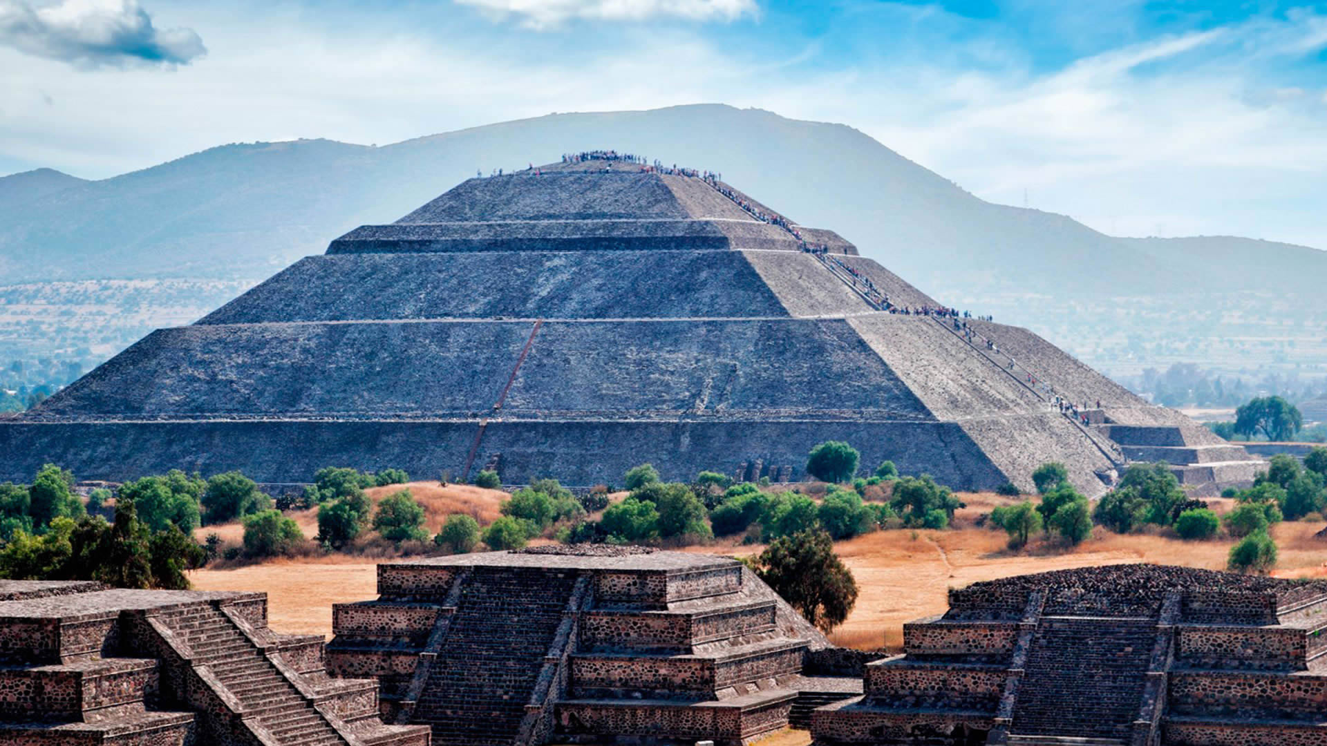 Pyramid of the Sun, Teotihuacan Wallpaper, 1920x1080 Full HD Desktop