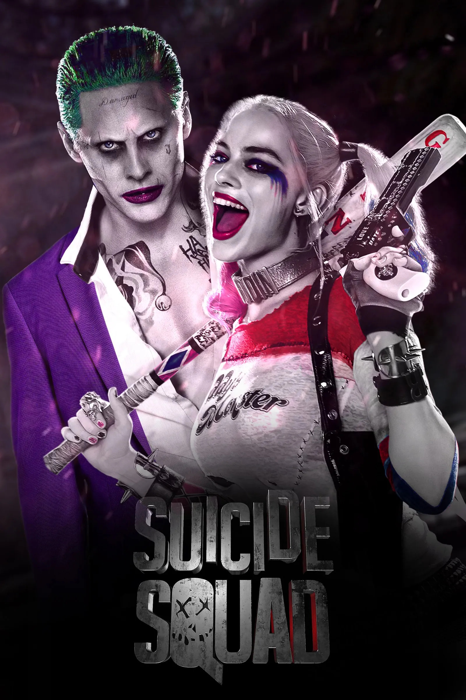 Suicide Squad, Harley Quinn and Joker Wallpaper, 1600x2400 HD Phone