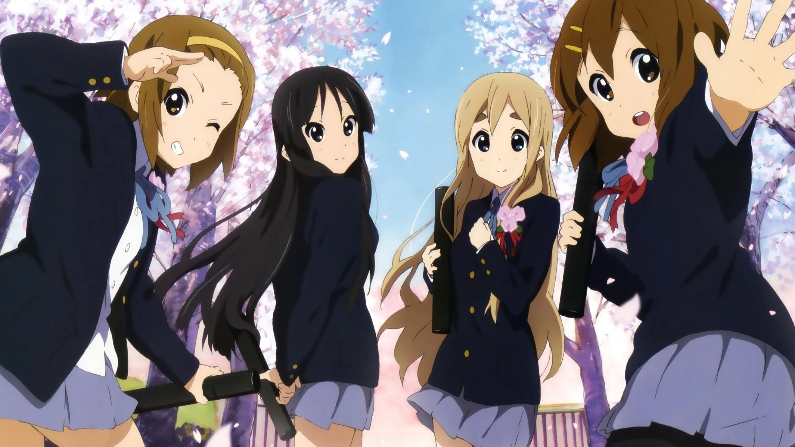 K-On!, Top free backgrounds, Colorful art, 2560x1440 HD Desktop