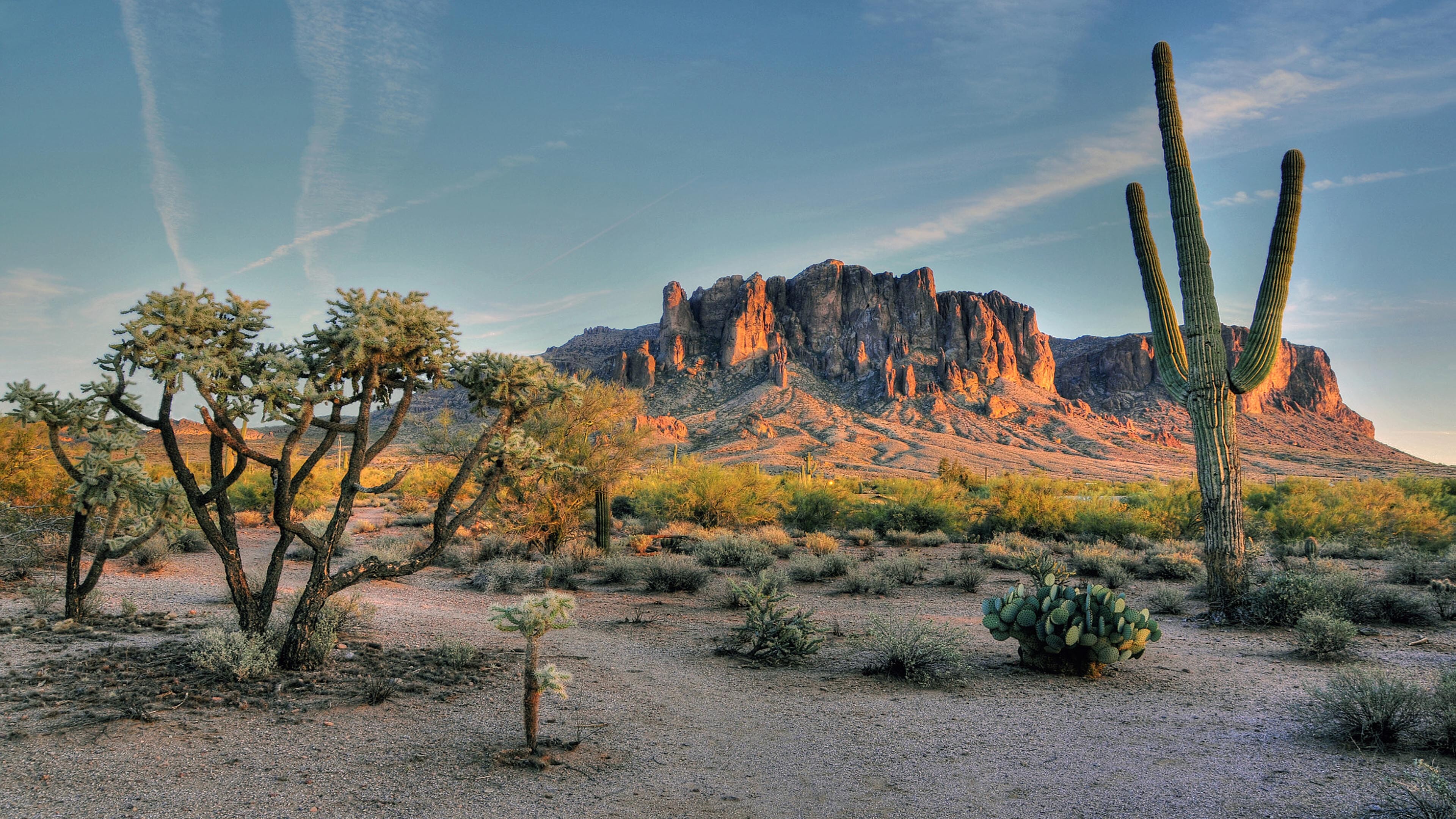 Superstition Mountains, Deserts Wallpaper, 3840x2160 4K Desktop