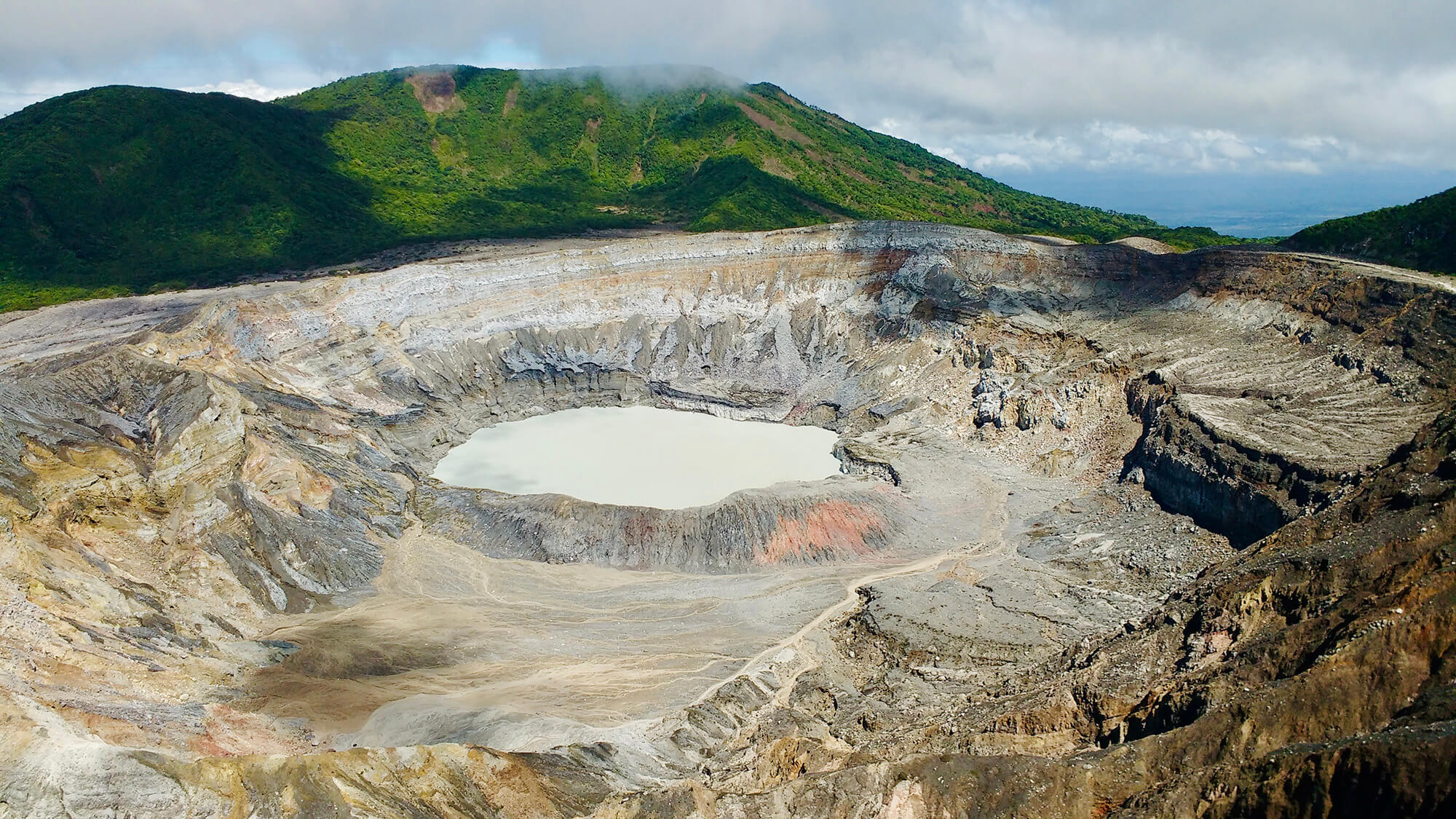 Poas National Park, Poas volcano, Traveling, Freestyle traveling, 2000x1130 HD Desktop