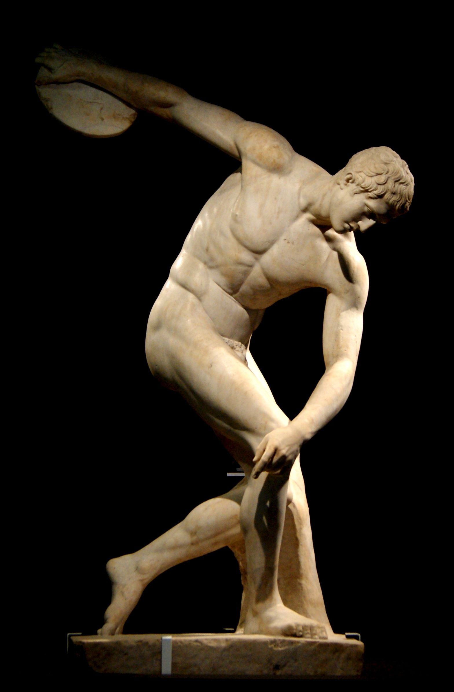 The Discobolus of Myron, Discus Throw Wallpaper, 1570x2400 HD Phone