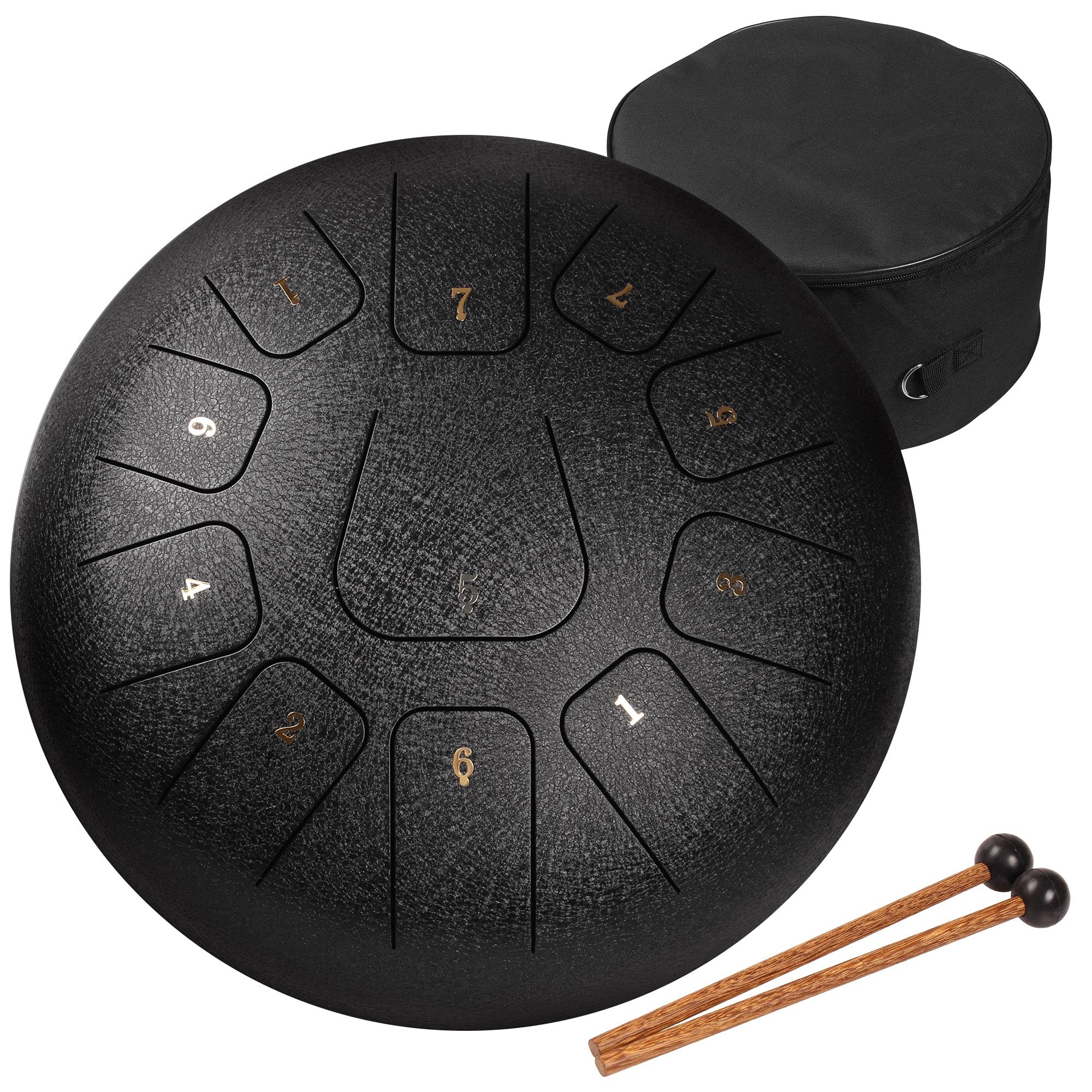 Amkoskr steel tongue drum, 11 notes, Percussion instrument, Drum mallets, 2000x2000 HD Phone