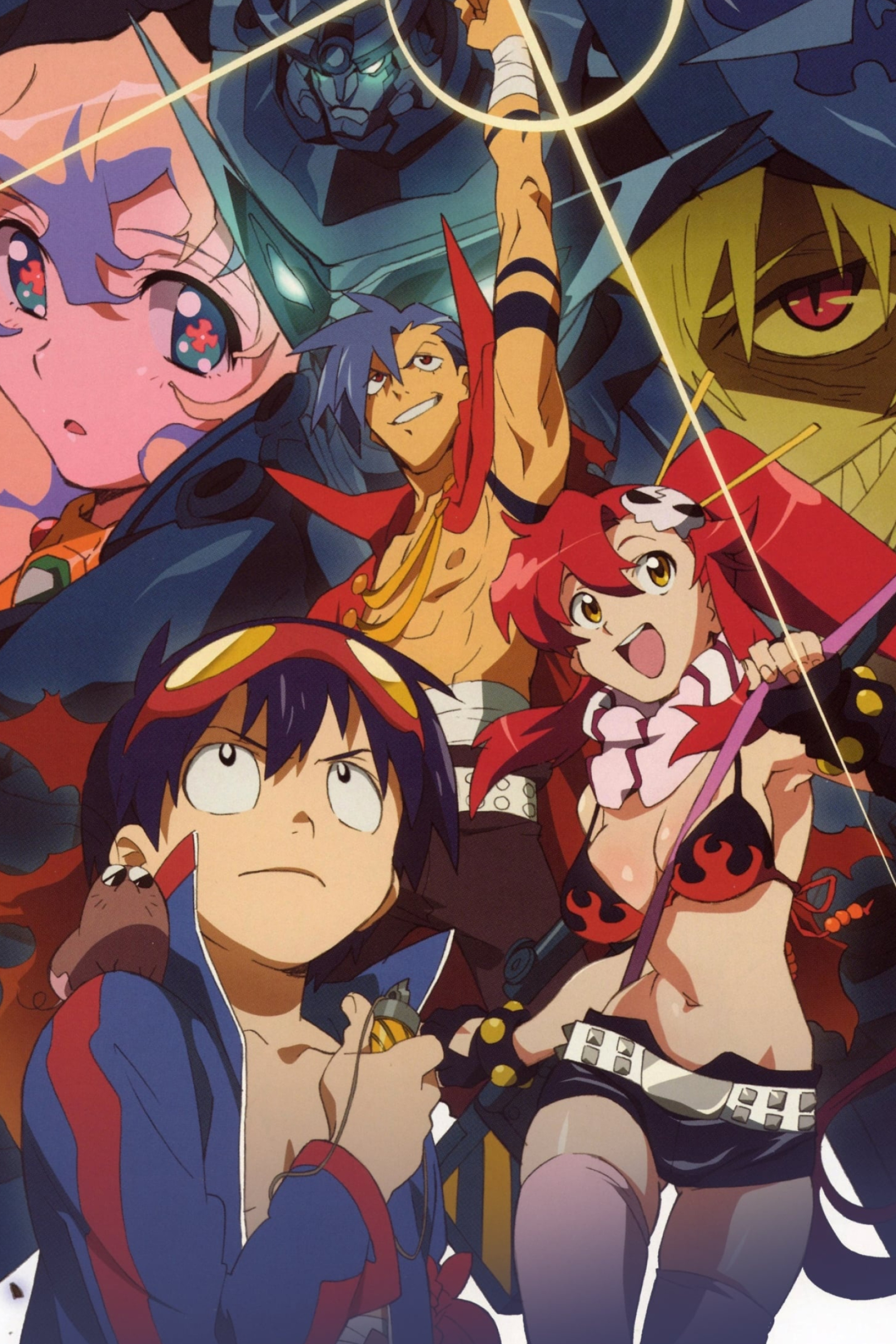 Tengen Toppa Gurren Lagann, TV series poster, Movie Database TMDB, 2000x3000 HD Phone