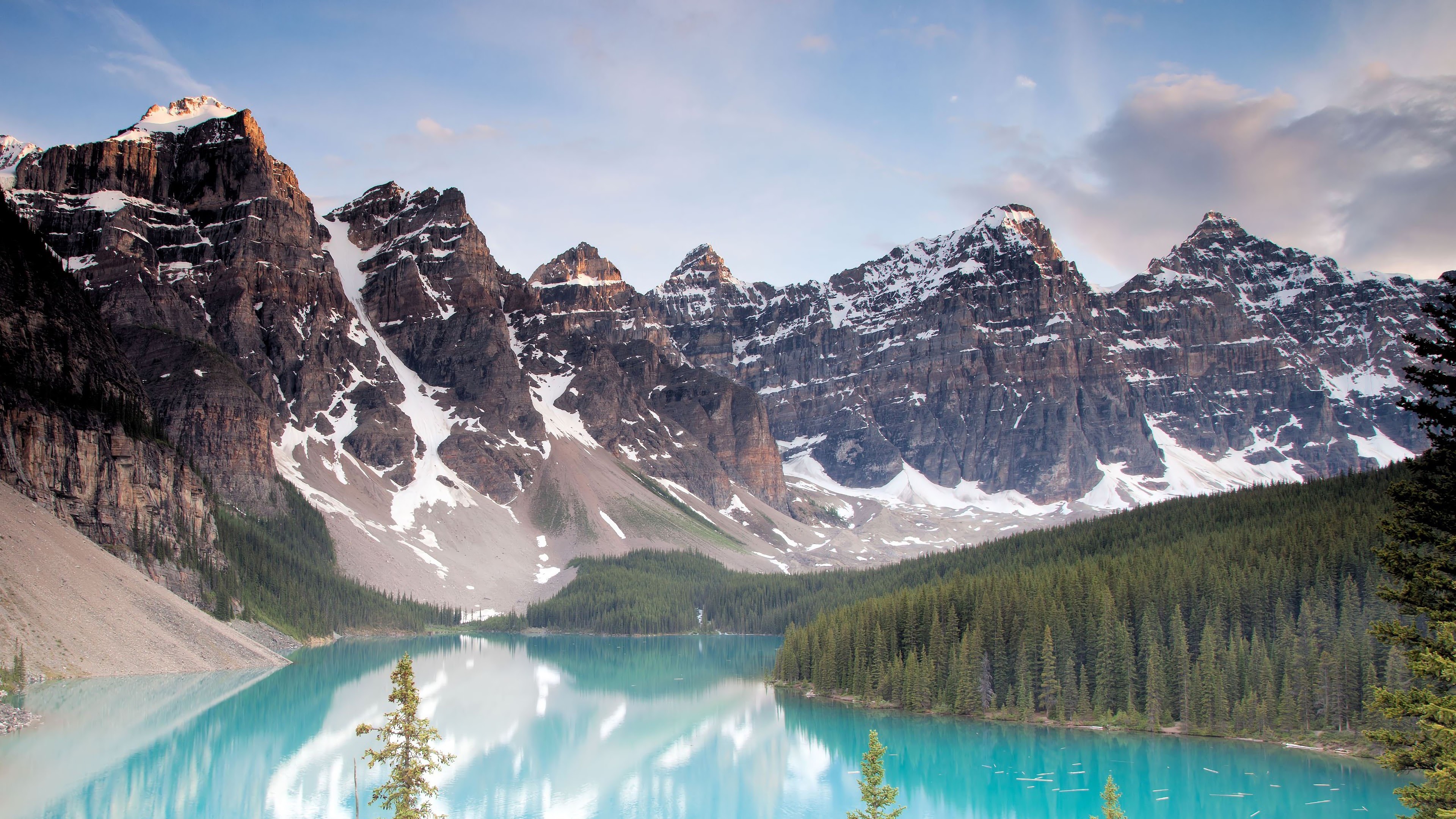 Moraine Lake National Park scenery, Mountain landscape, 3840x2160 4K Desktop