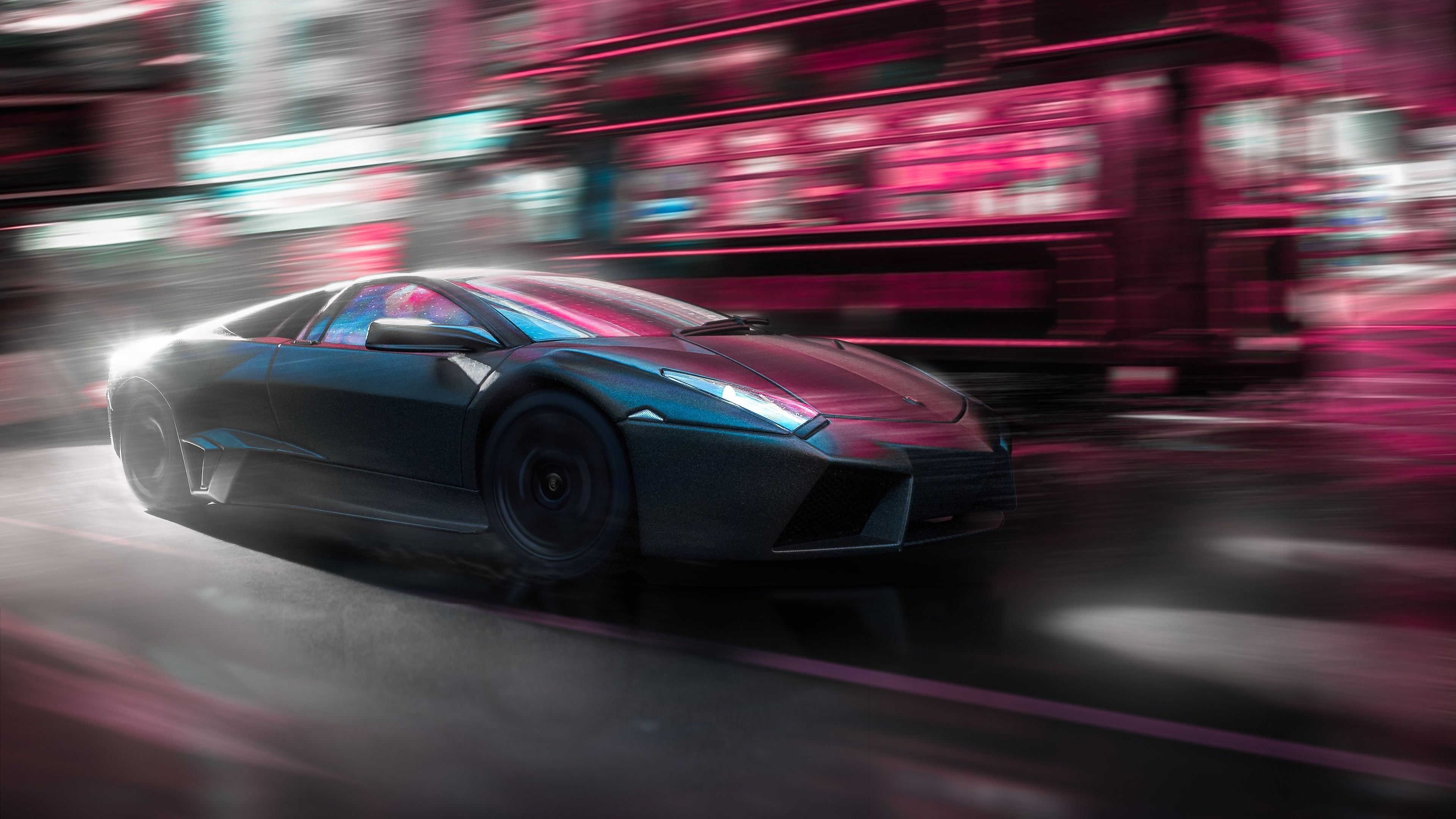 Hyperlapse, Lamborghini Reventon Wallpaper, 3840x2160 4K Desktop