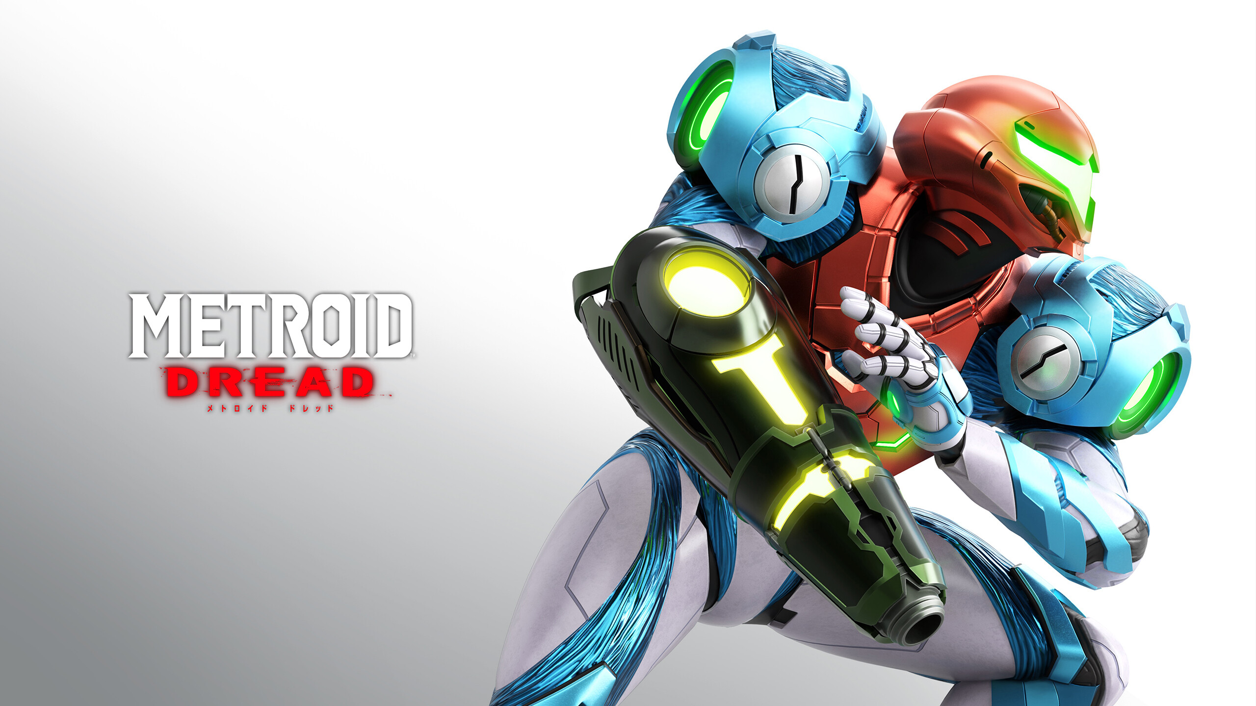 Metroid Dread Samus, Artistic wallpaper, Unique style, Cat with monocle, 2560x1440 HD Desktop