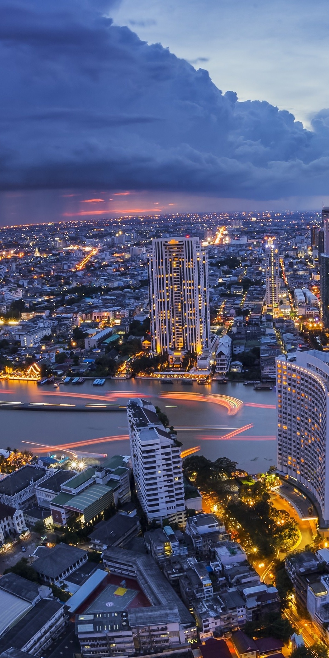 Bangkok, Busy streets, Iconic landmarks, Cultural melting pot, 1080x2160 HD Phone