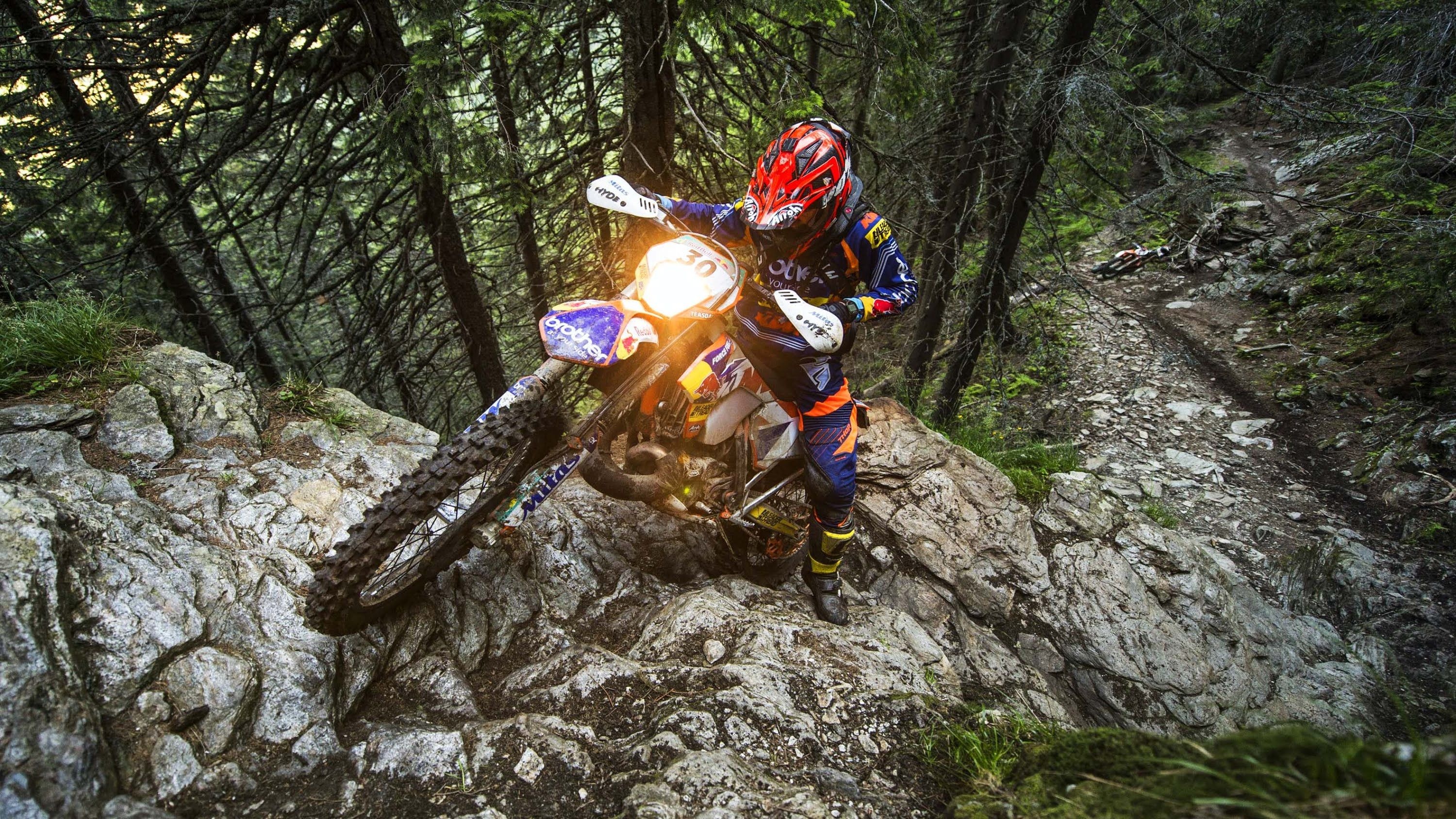 Hard Enduro Сlimbing, Enduro Motorbikes Wallpaper, 3000x1690 HD Desktop