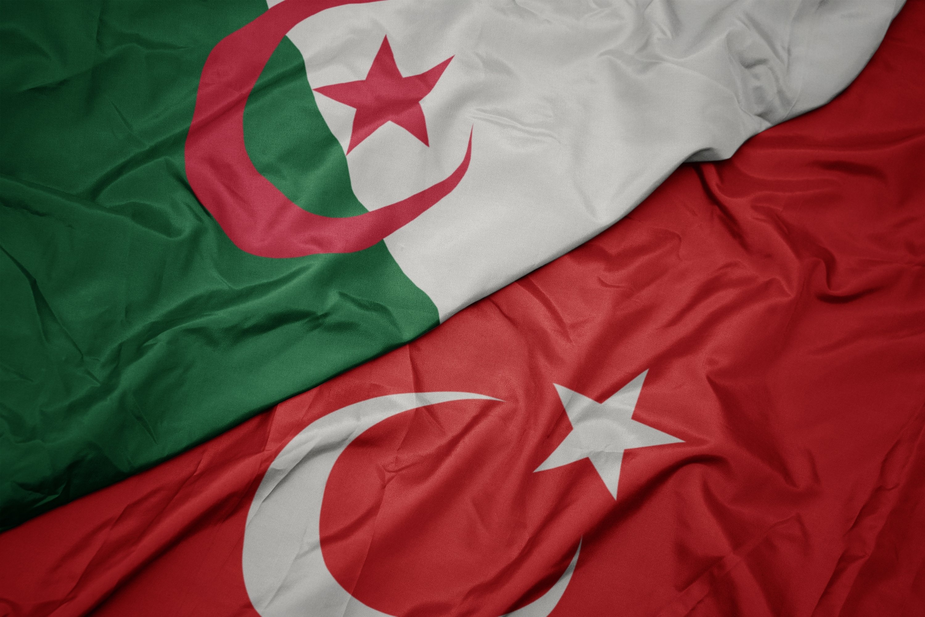 Algeria and Turkey flags, Algeria Wallpaper, 3000x2010 HD Desktop