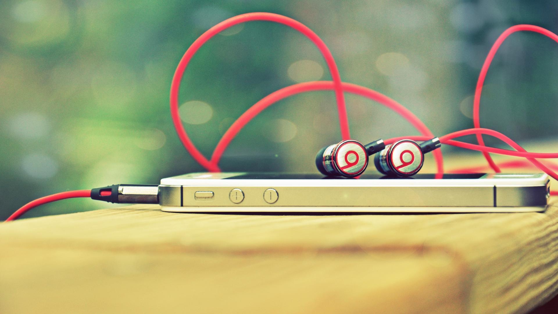 Headphones, Music Brands, Poster, Logo, 1920x1080 Full HD Desktop