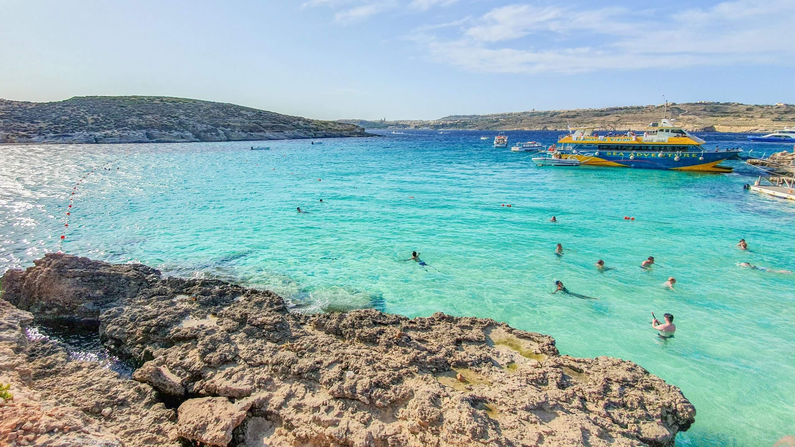 Comino Island, Visit, Maltas, Yogi wanderer, 2560x1440 HD Desktop