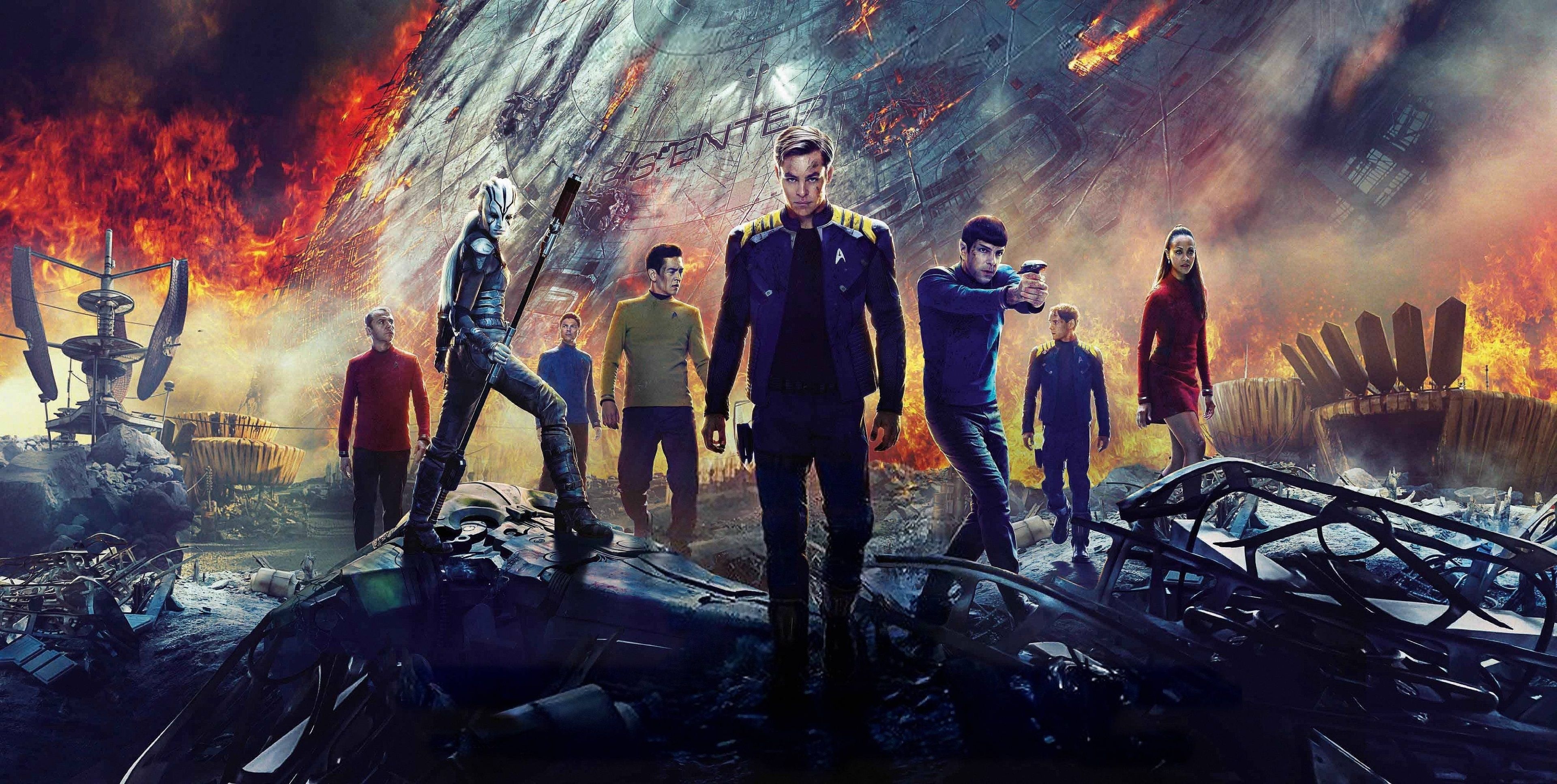 Star Trek Beyond, 4K wallpaper, Desktop computer, Movie wallpapers, 3840x1940 HD Desktop