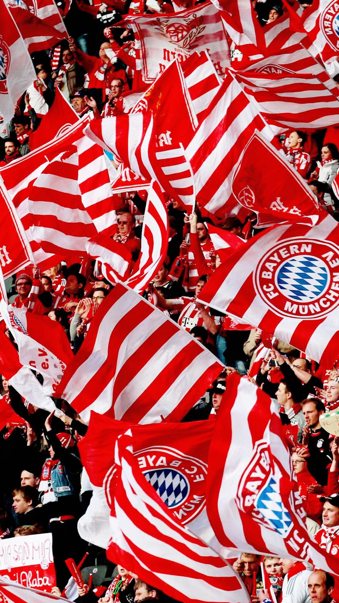 Bayern Munich fans, Germany Soccer Team Wallpaper, 1080x1920 Full HD Phone