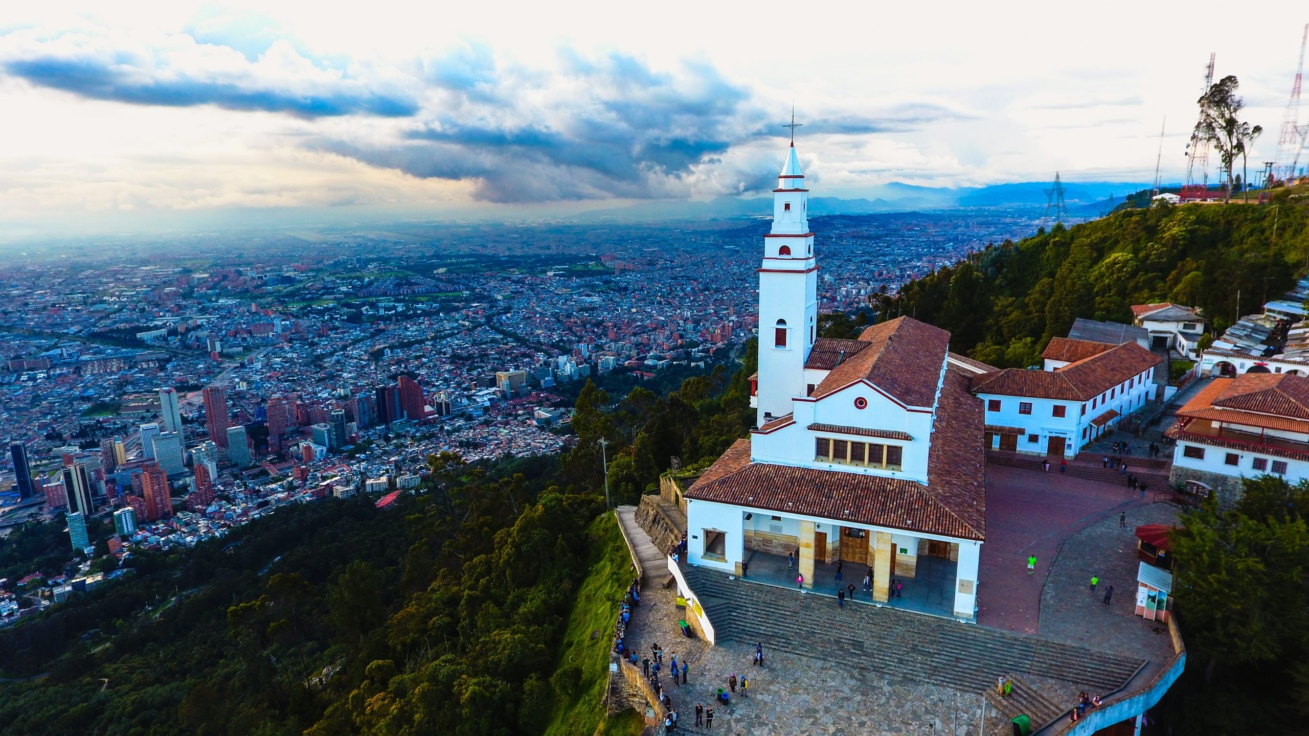 Monserrate, La Terraza de Bogota, Bogota, Travel, 2560x1440 HD Desktop