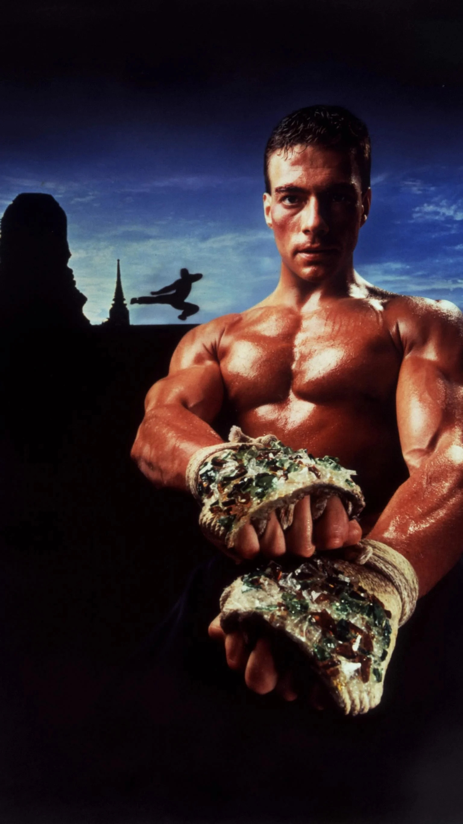 Kickboxer, Martial arts masterpiece, Jean-Claude Van Damme, Intense fighting scenes, 1540x2740 HD Phone