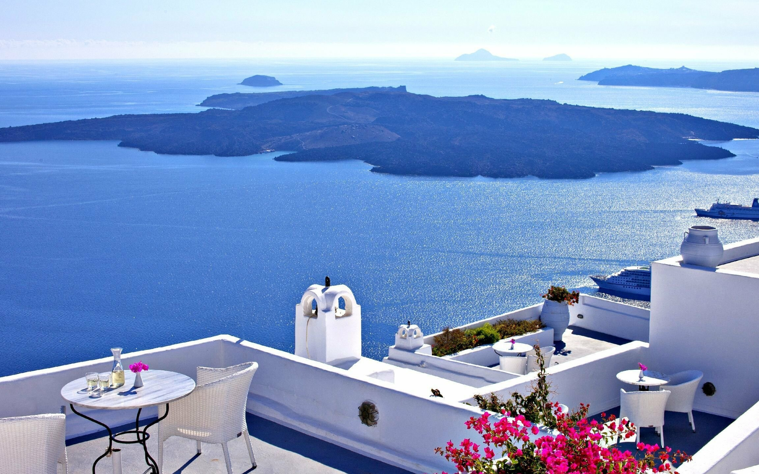 Santorini desktop wallpaper, Posted by John Cunningham, 2560x1600 HD Desktop