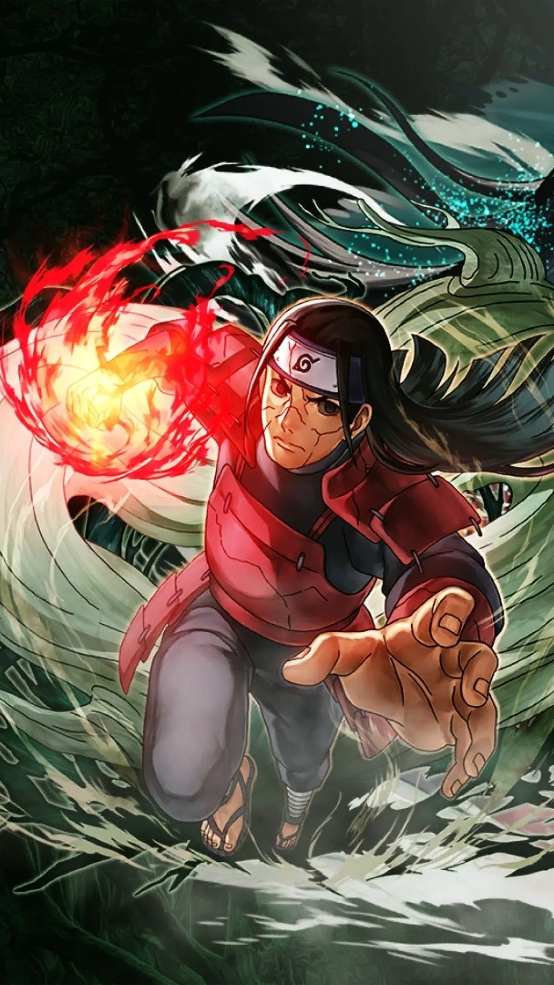 Hashirama Senju character, Simple wallpaper, Artwork, Distinctive style, 1080x1920 Full HD Phone