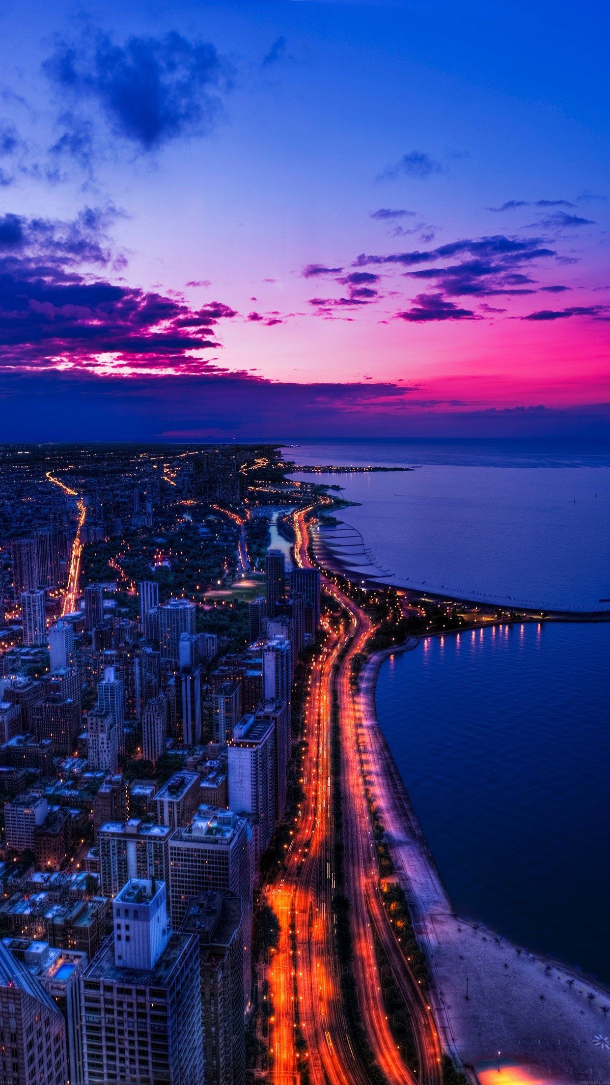 Chicago iPhone wallpaper, Beach vibes, Blue aesthetic, Ocean view, 1250x2210 HD Phone