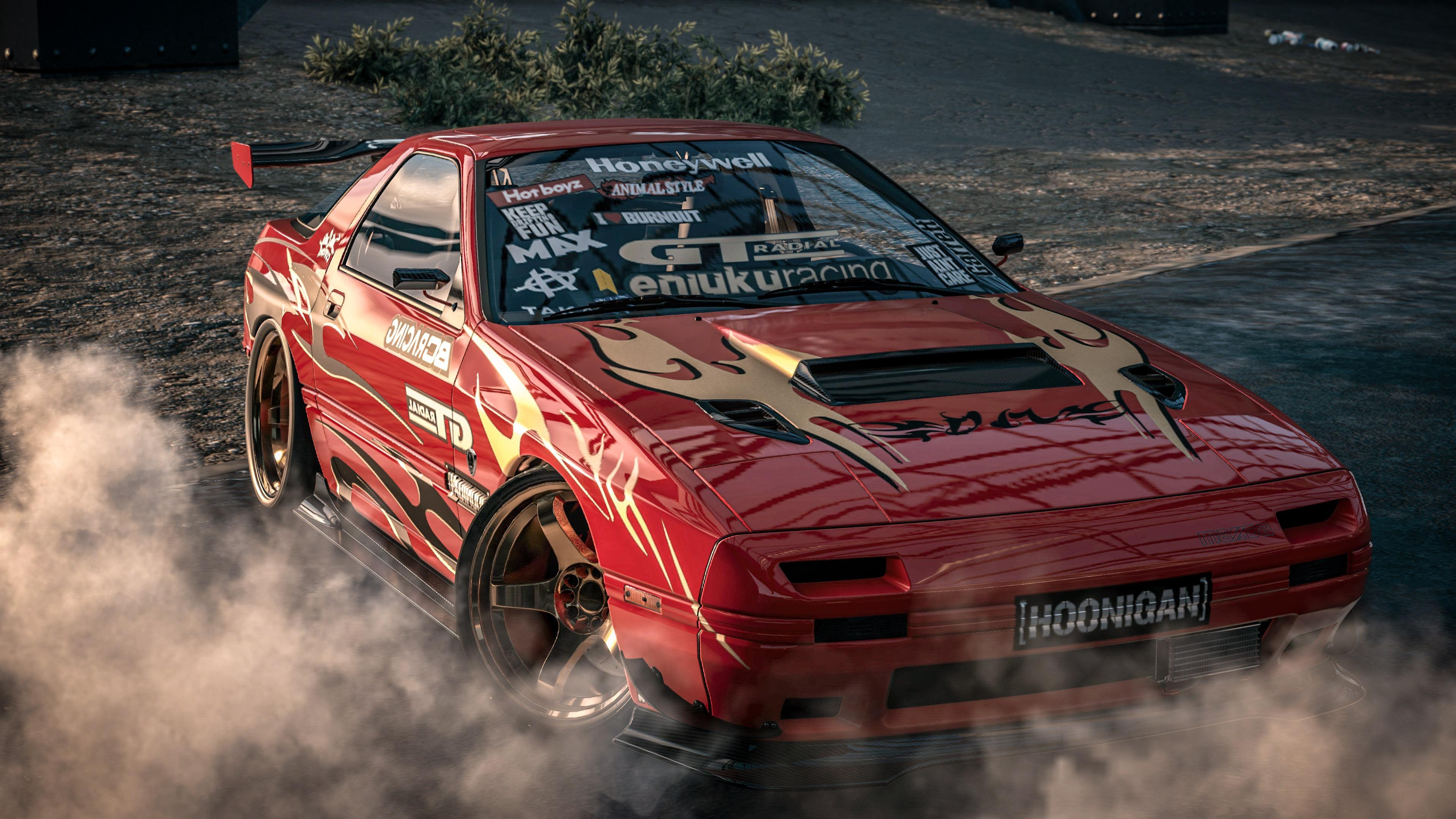 Mazda RX-7 FC, Hoonigan Wallpaper, 3840x2160 4K Desktop