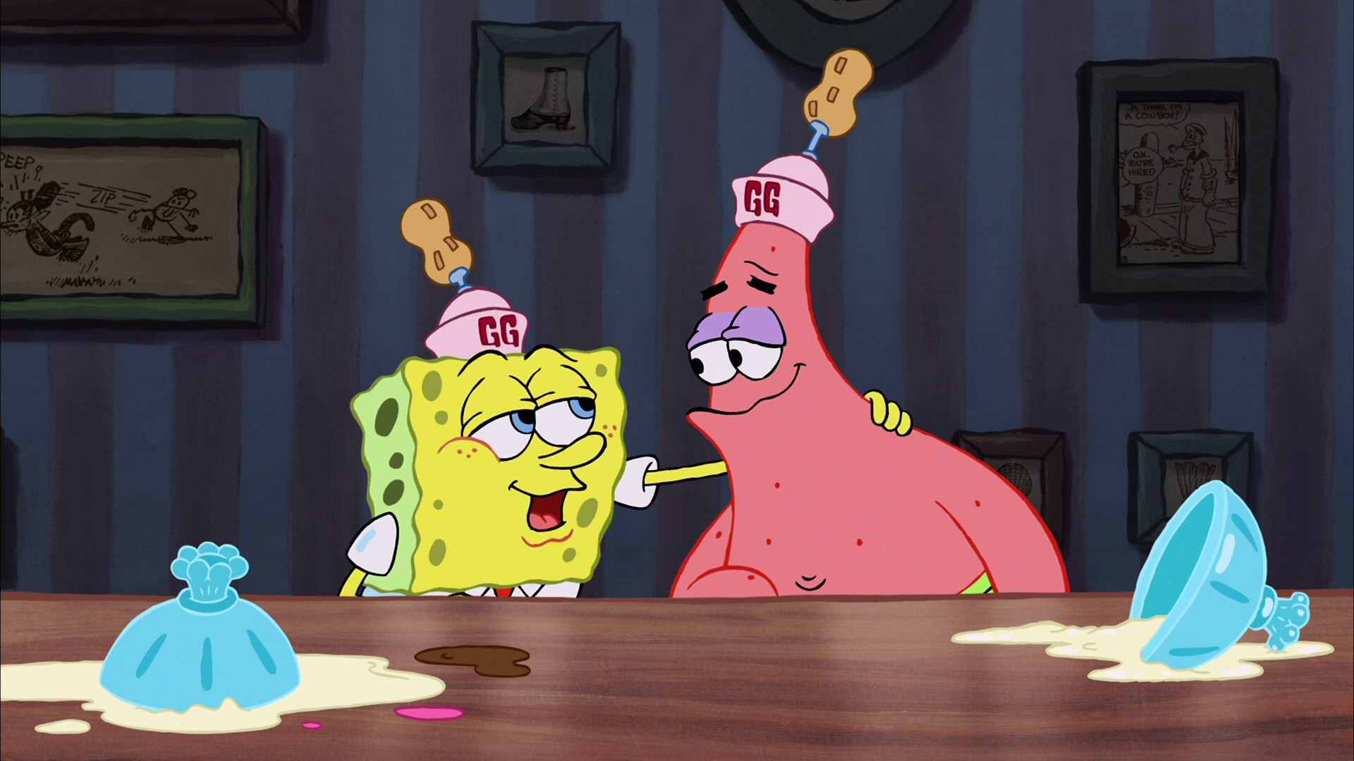 SpongeBob and Patrick HD wallpaper, High resolution, Animated characters, 1920x1080 Full HD Desktop