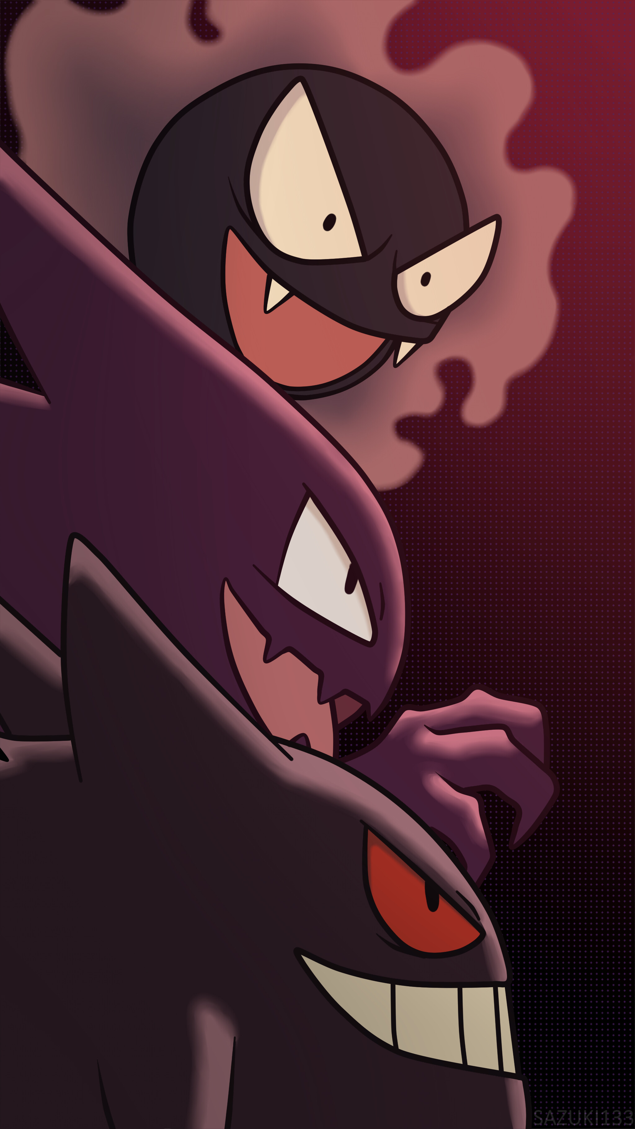 Animated wallpaper, Gengar, Posted, 2050x3640 HD Phone