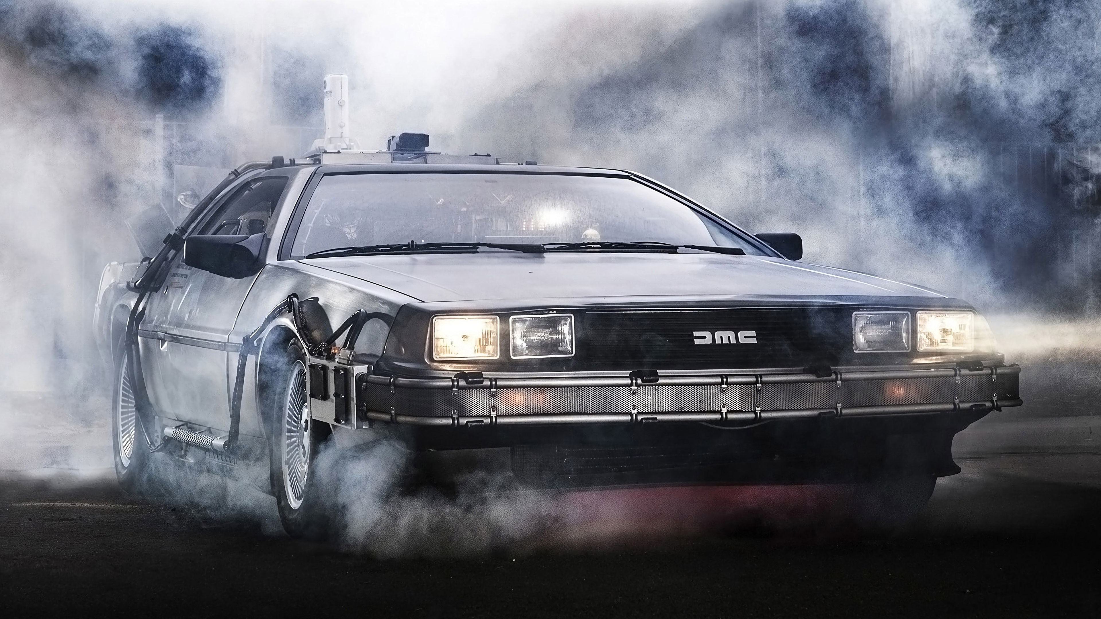 1985 Delorean DMC 12, Back to the Future, Ultra HD, 3840x2160 4K Desktop