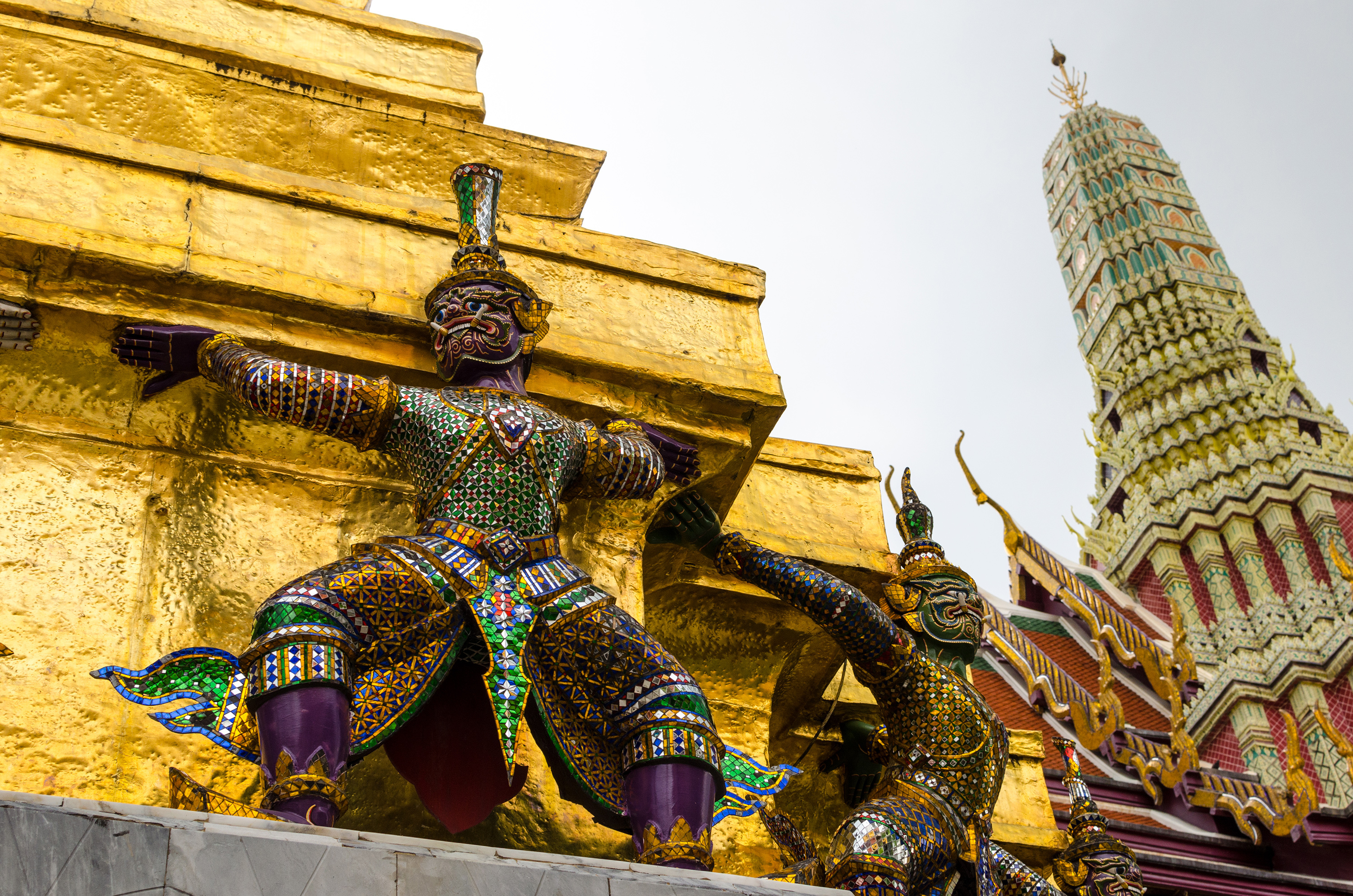 The Grand Palace, Bangkok, Wat Pho, Wat Arun, 3000x1990 HD Desktop