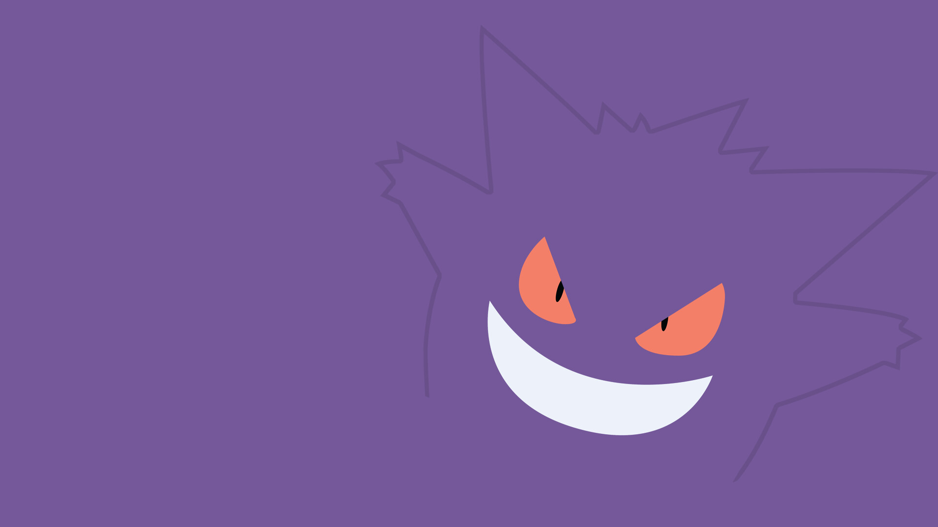 Gengar laptop wallpapers, Laptop backgrounds, Digital art, Ghost Pokemon, 1920x1080 Full HD Desktop