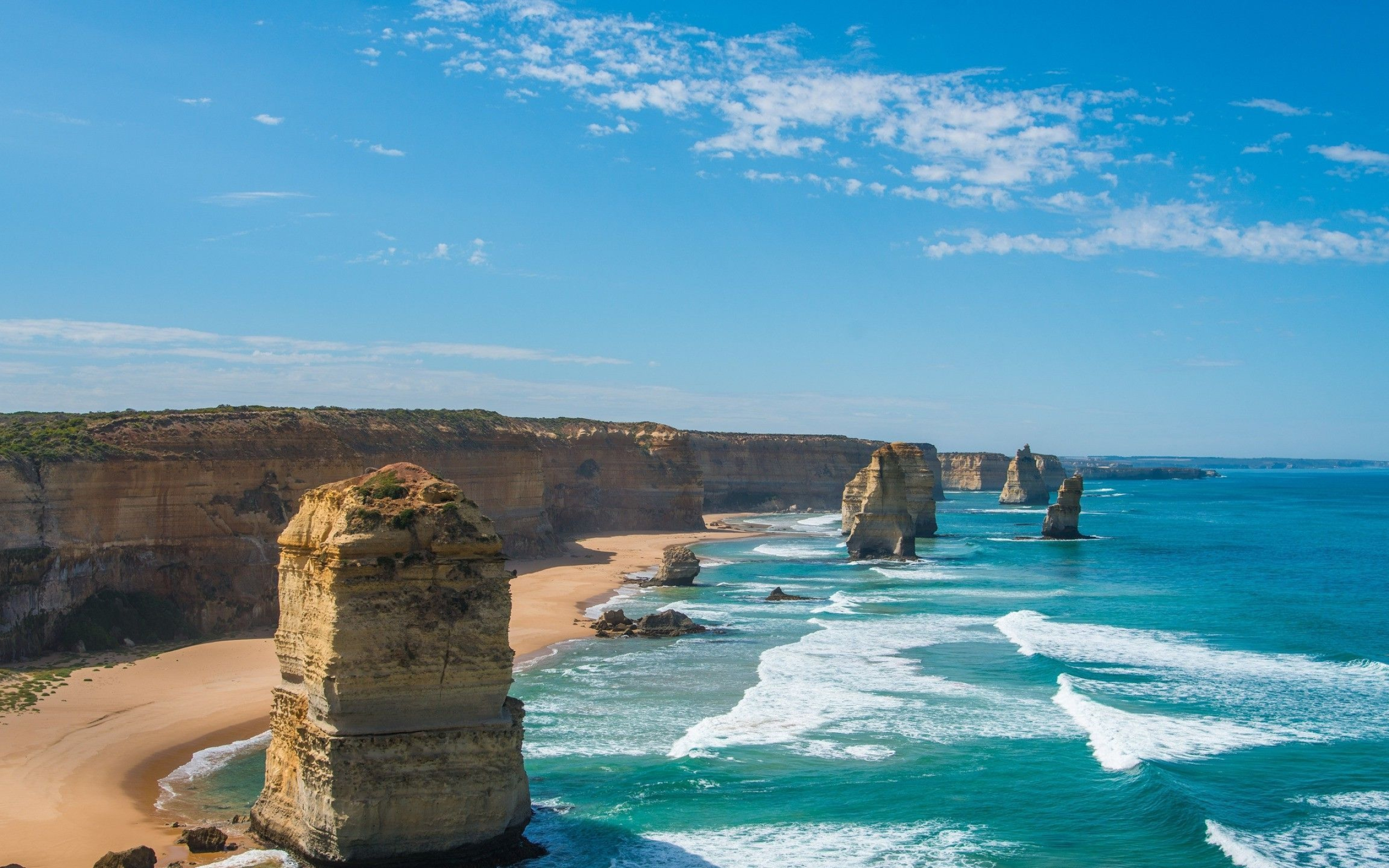 Twelve Apostles, HD wallpaper, Background image, Scenic beauty, 2560x1600 HD Desktop