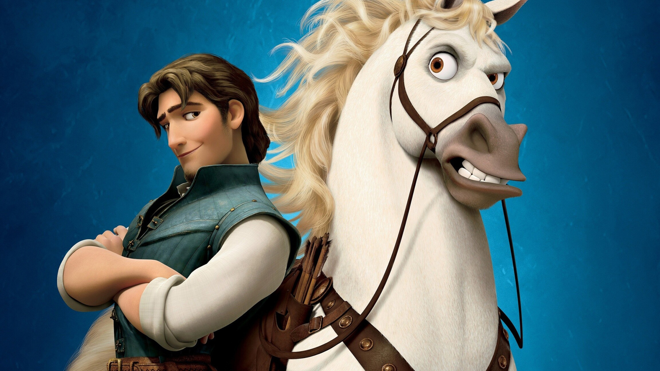 Flynn and Maximus, Tangled Wallpaper, 2560x1440 HD Desktop