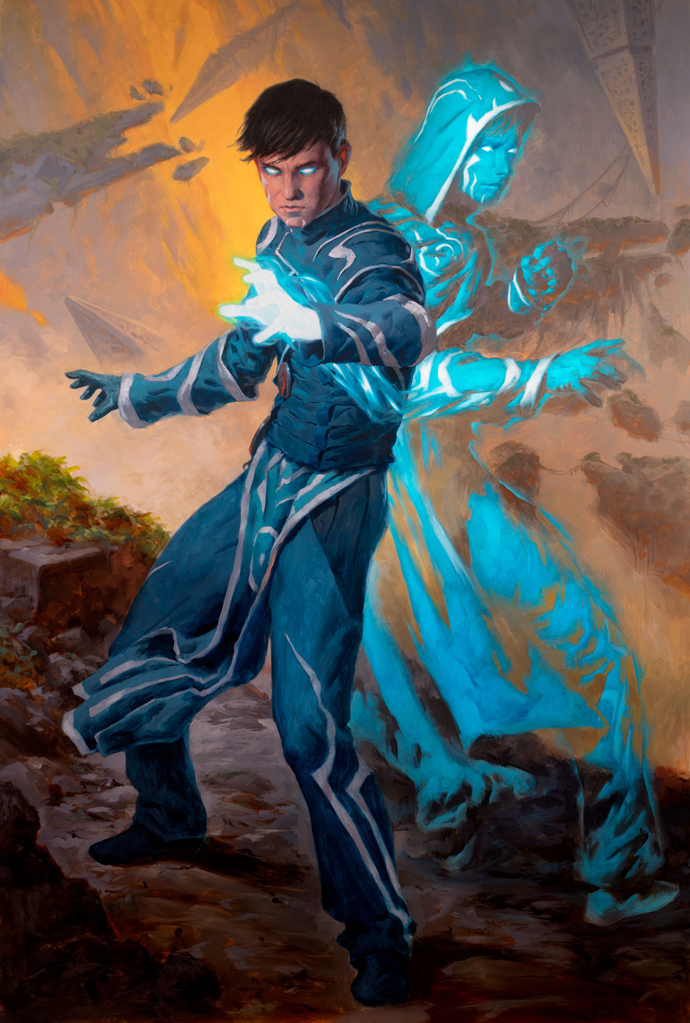 Jace mirror mage, MTG art, Magic the Gathering, Zendikar rising, 1350x2000 HD Phone